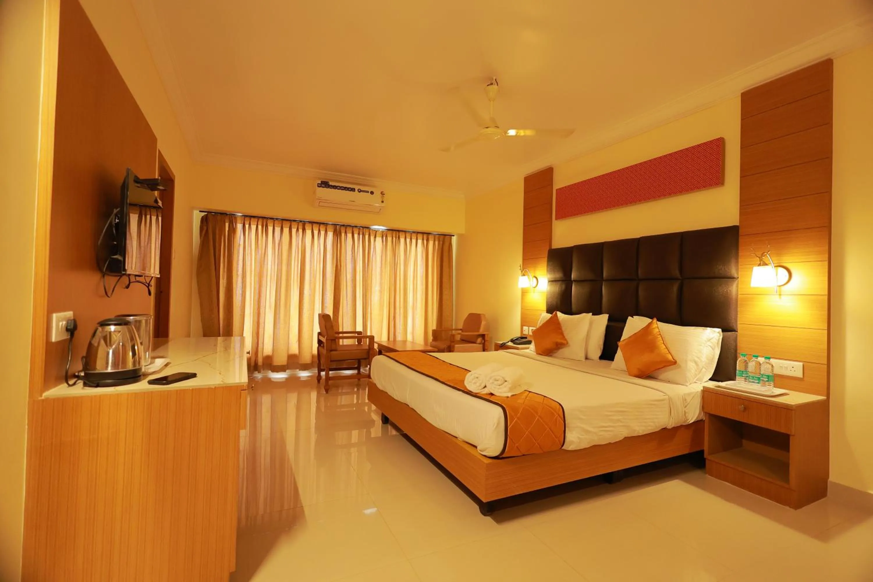 Bed in Hotel Sangam