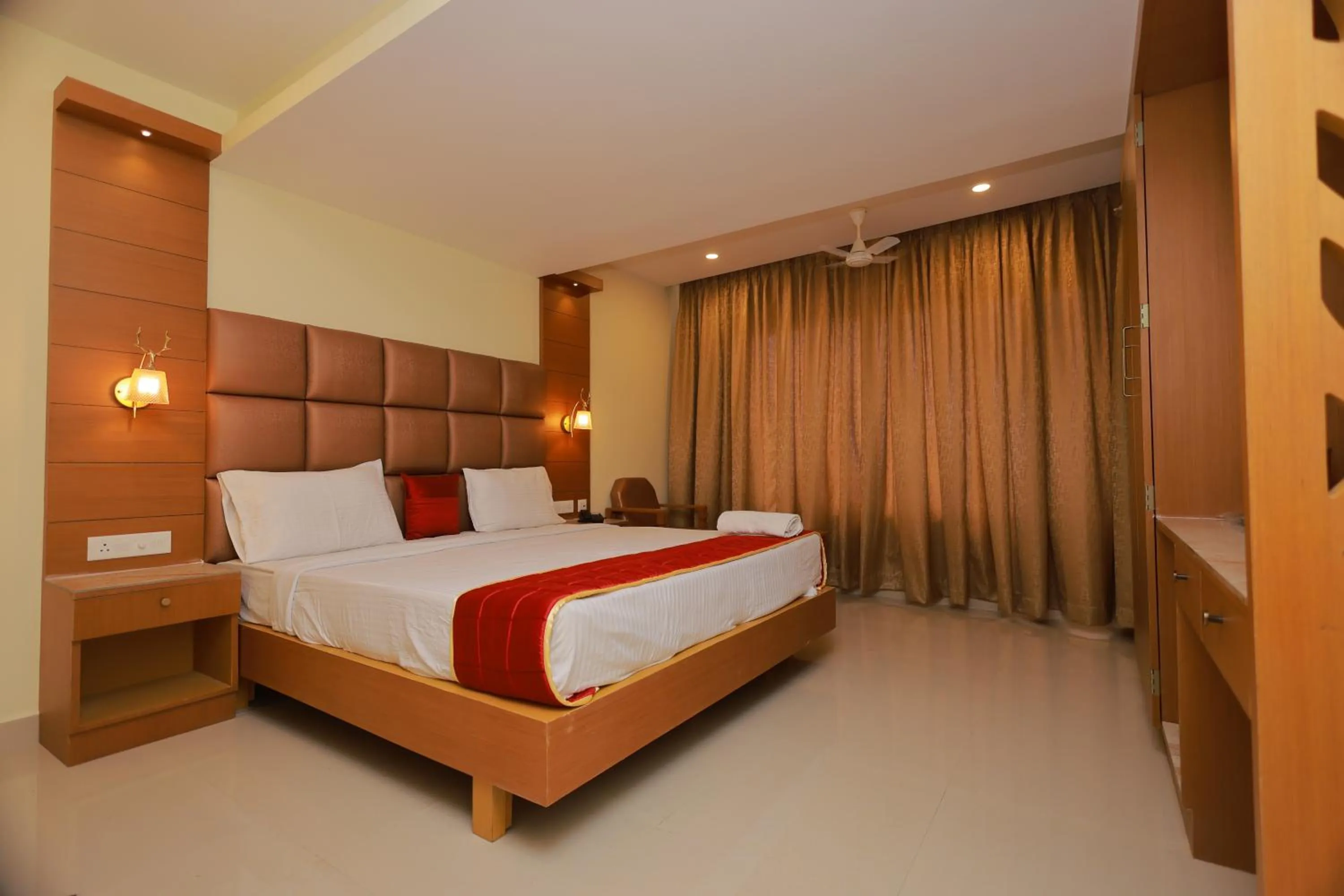 Bed in Hotel Sangam