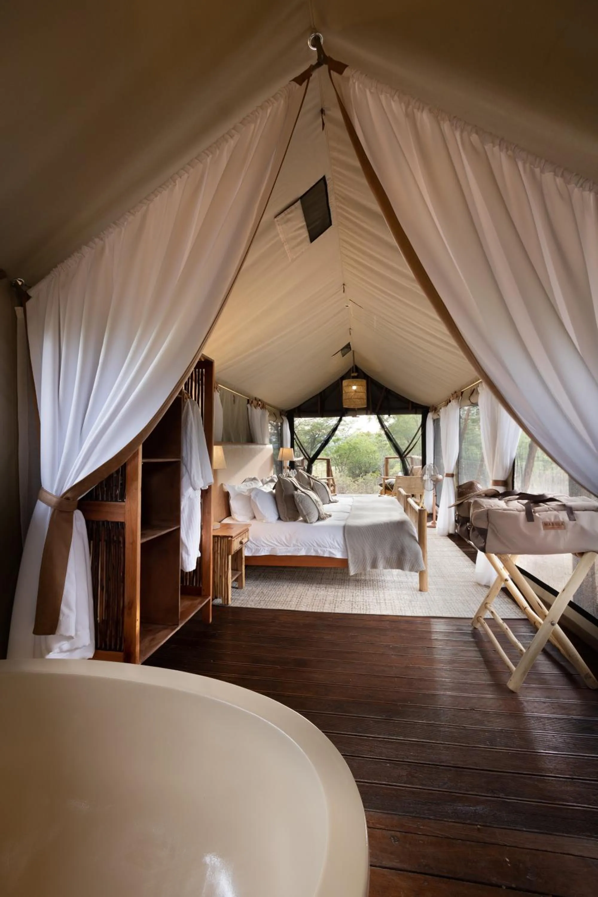 Photo of the whole room, Bed in Kwafubesi Tented Safari Camp