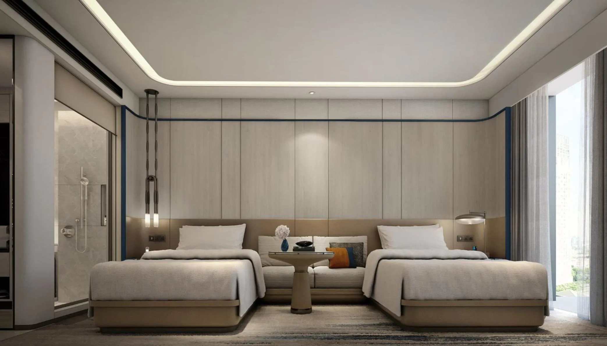 Photo of the whole room, Bed in Crowne Plaza Dhaka Airport by IHG