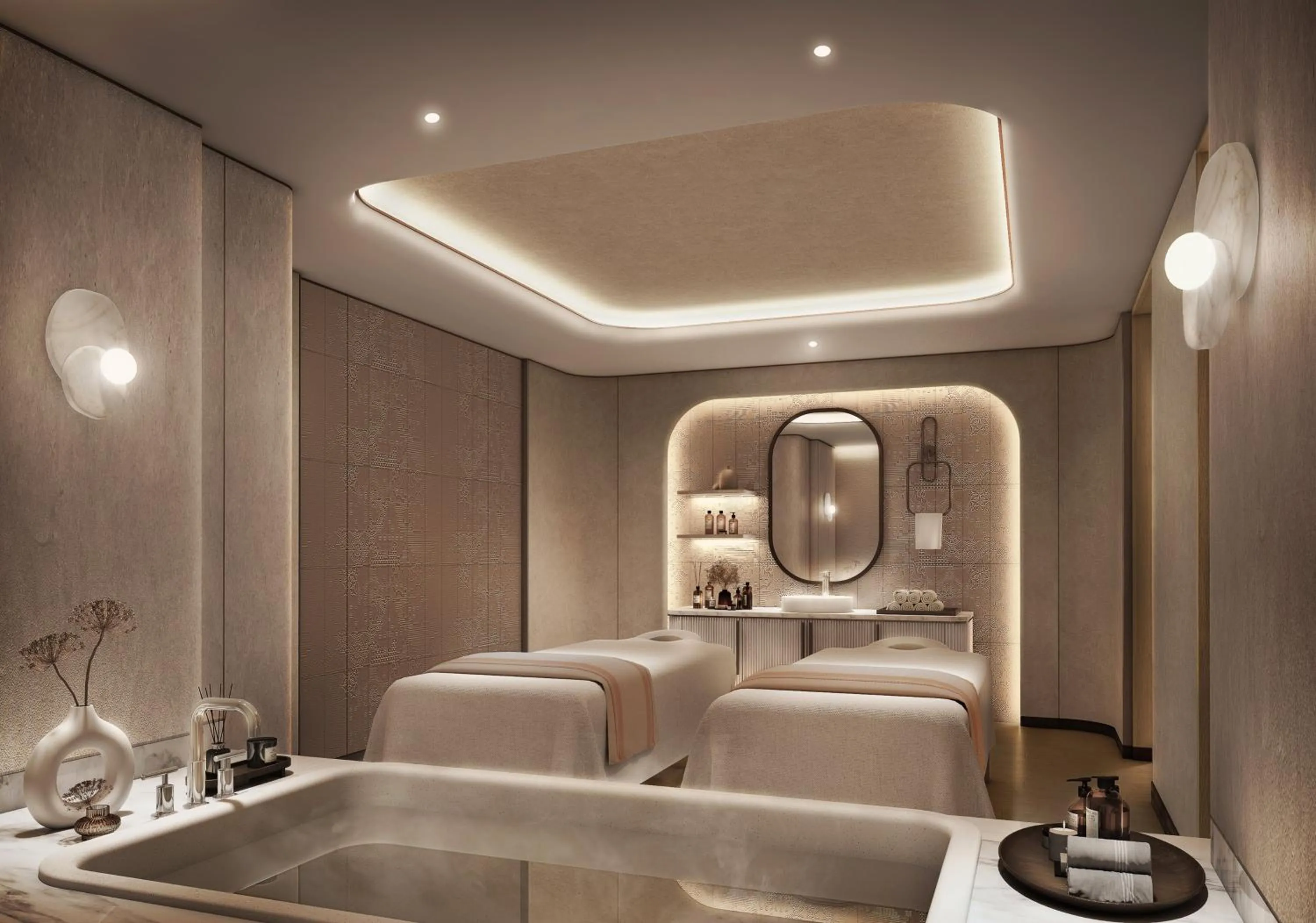 Spa and wellness centre/facilities, Bed in Crowne Plaza Dhaka Airport by IHG