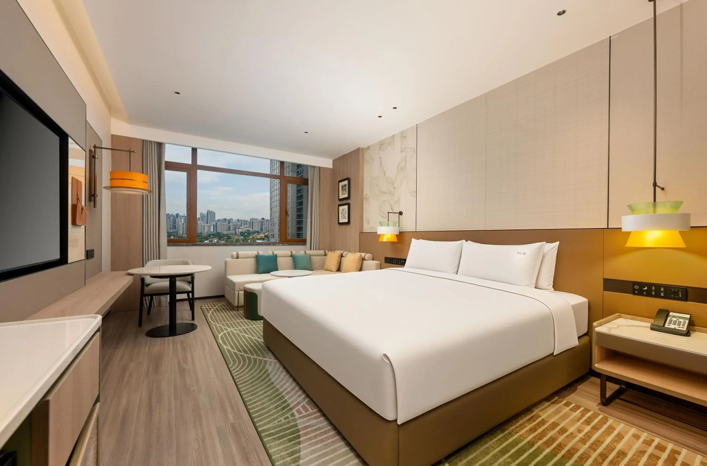 Standard King Room with City View in Holiday Inn Ningde Jiaocheng by IHG Standard King Room with City View in Holiday Inn Ningde Jiaocheng by IHG