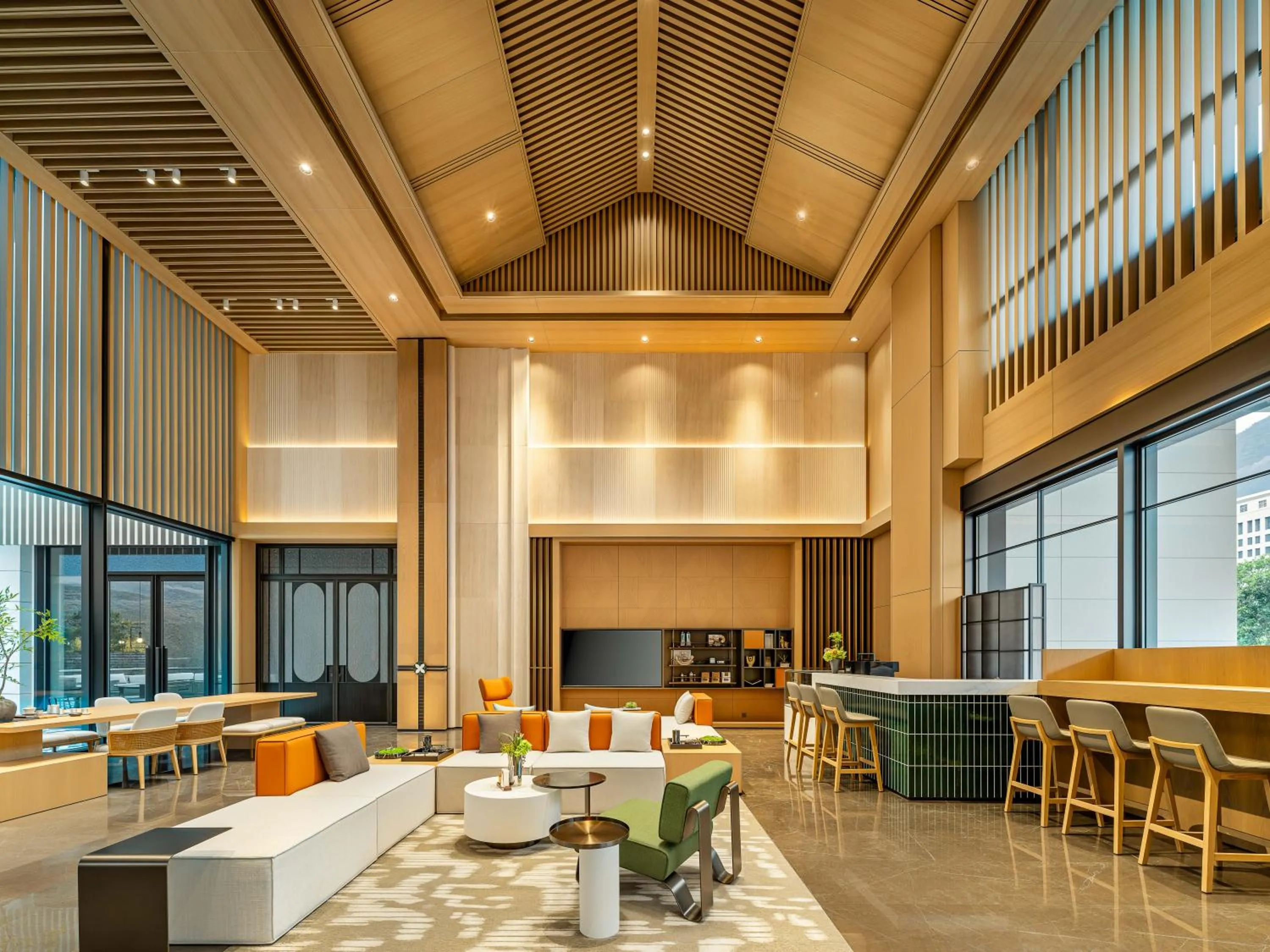 Seating area in Holiday Inn Ningde Jiaocheng by IHG
