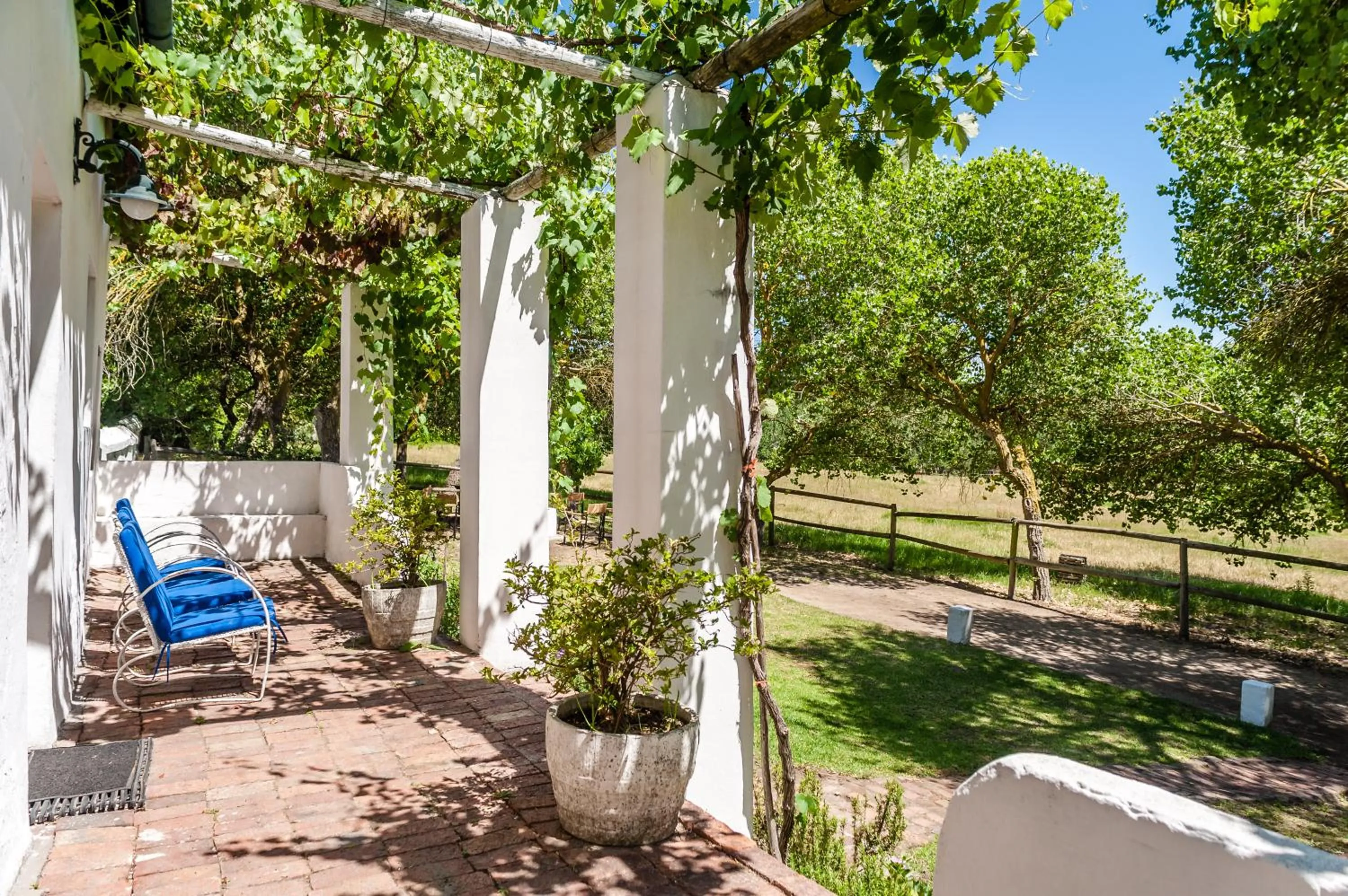 Garden view in Natte Valleij