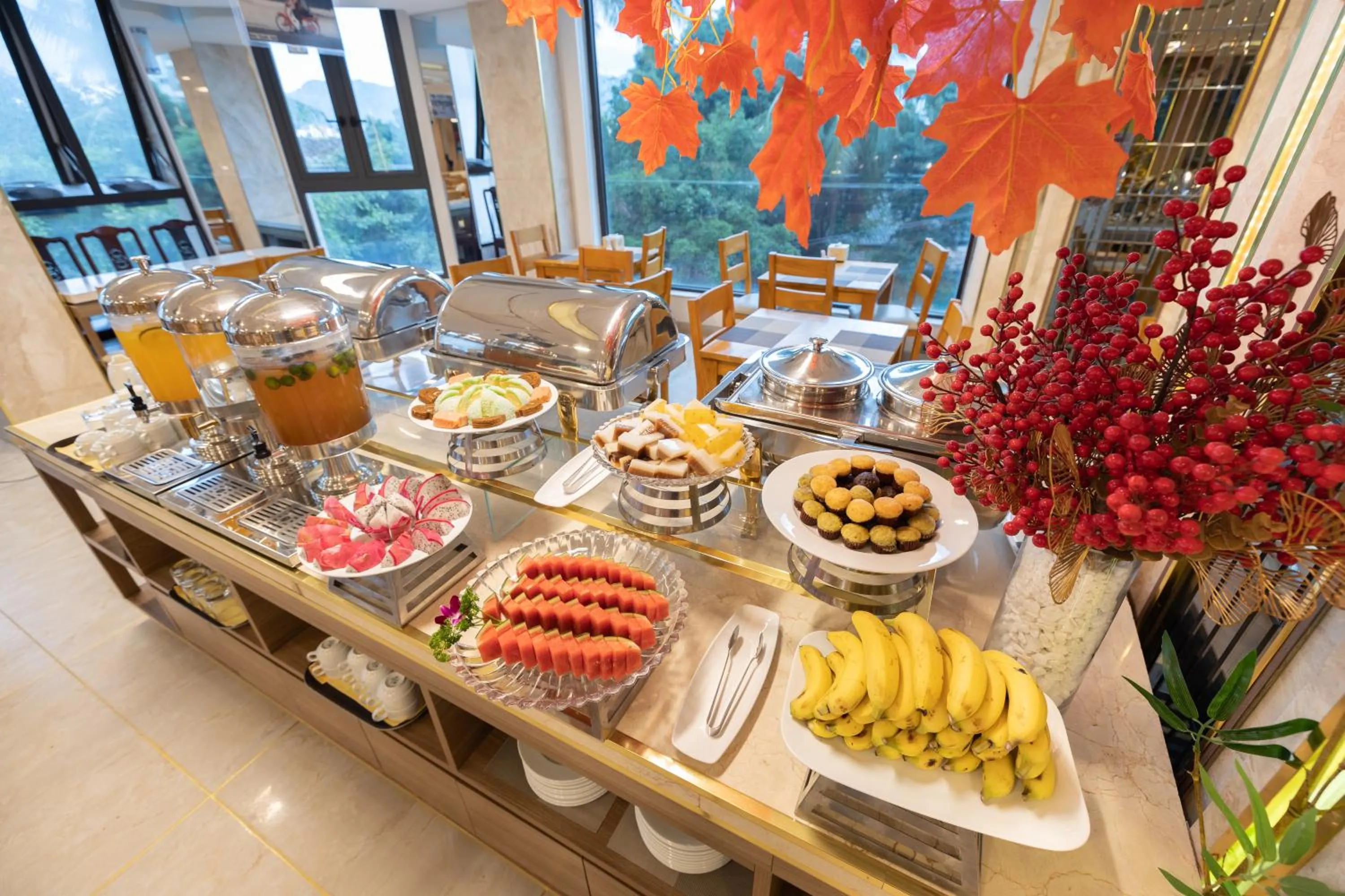 Buffet breakfast in An Vista Hotel