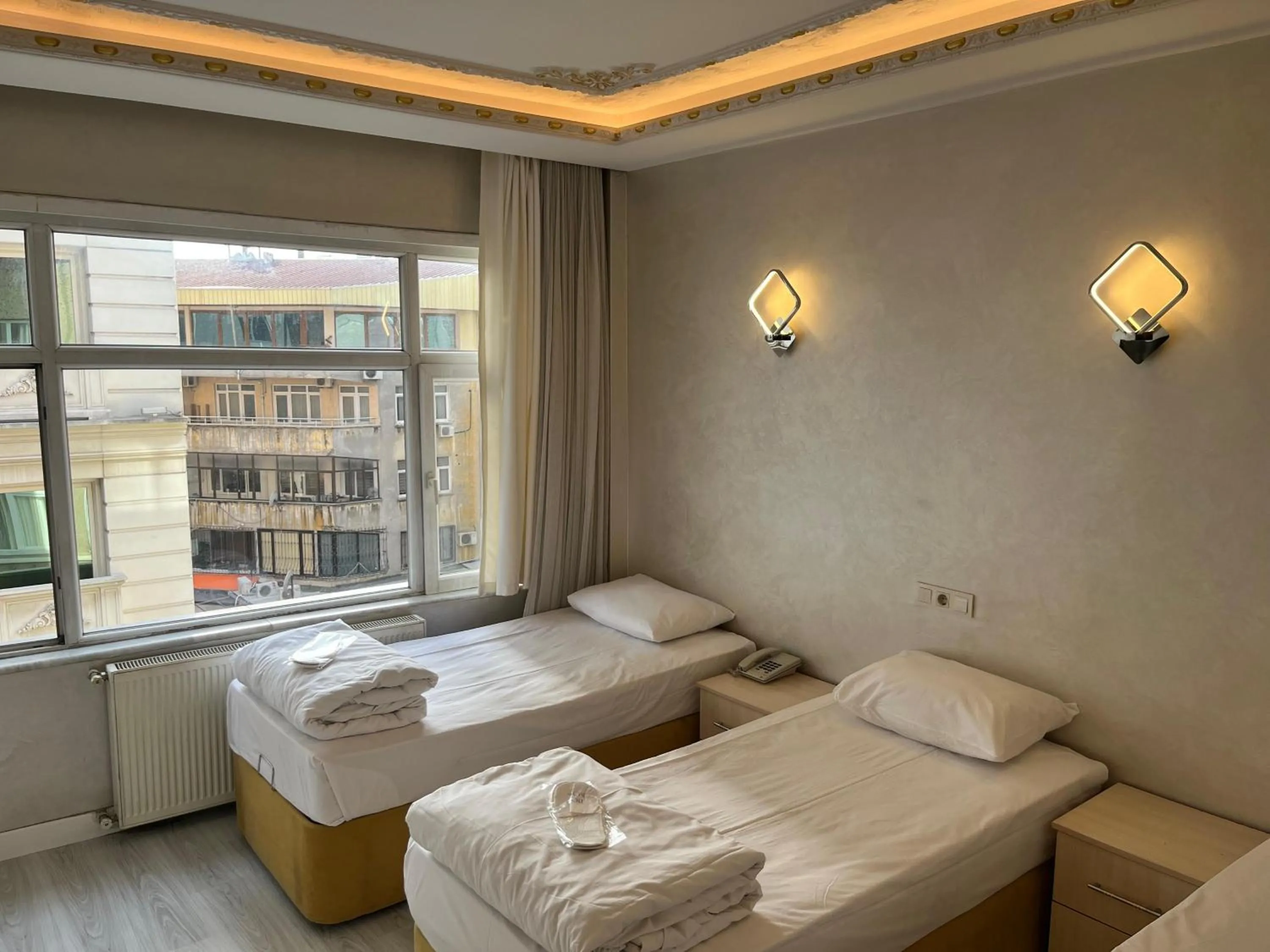 Bed in Adil Konak Hotel