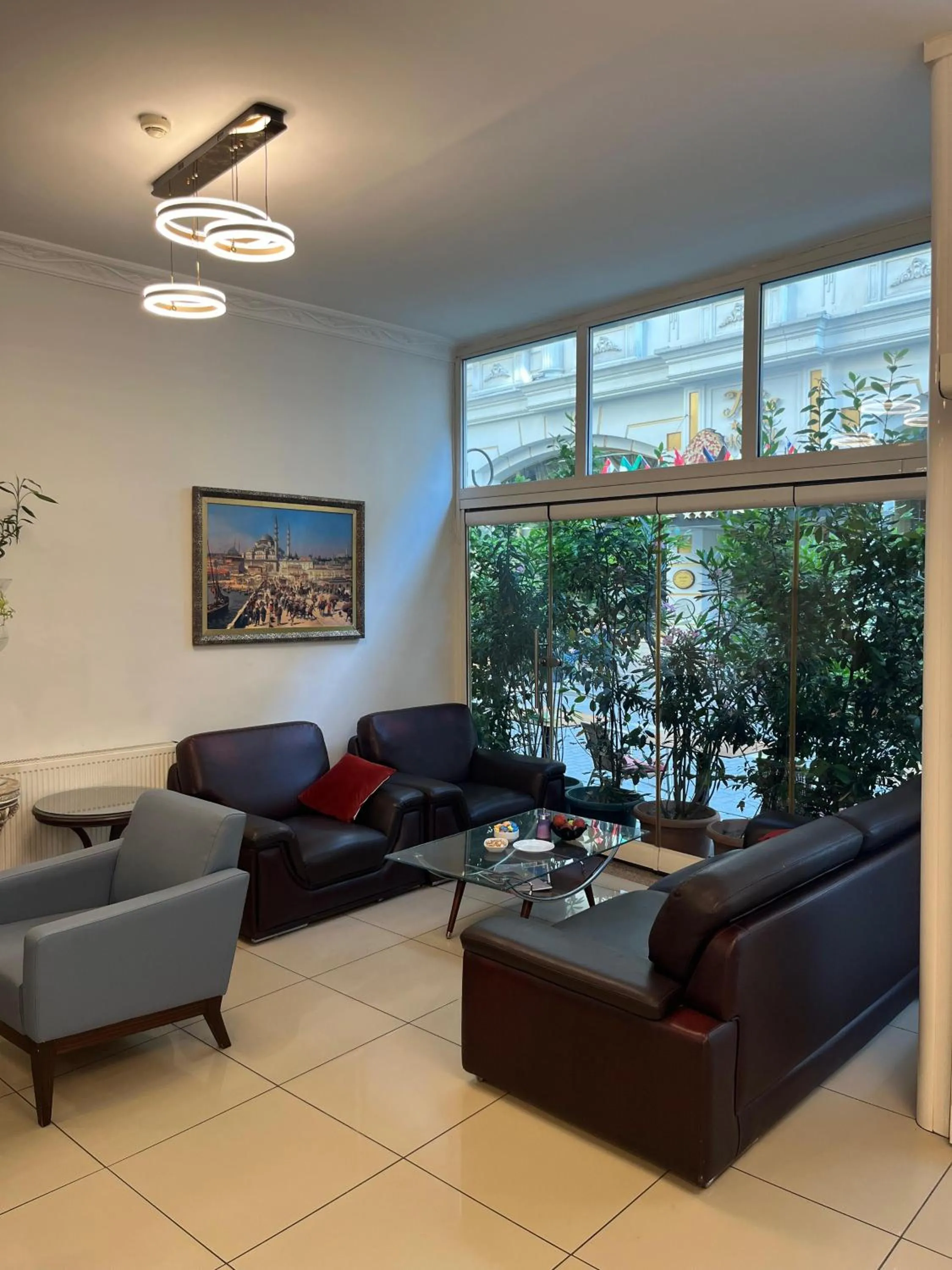 Seating area in Adil Konak Hotel