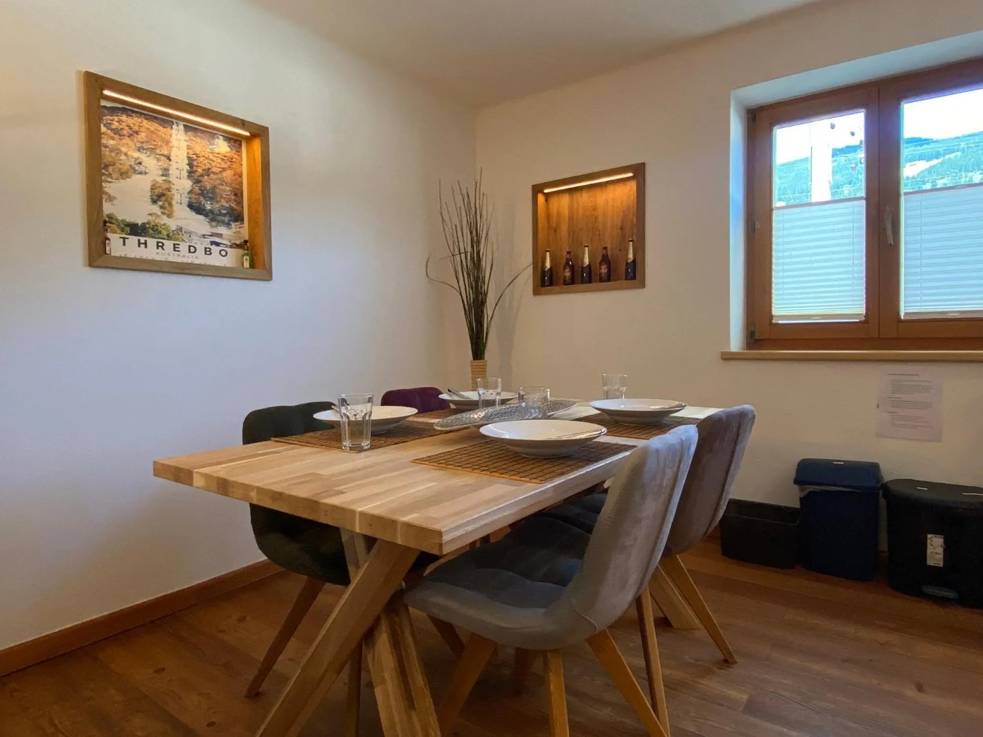 Dining area in Apartment Kirchberg by Apartment Managers
