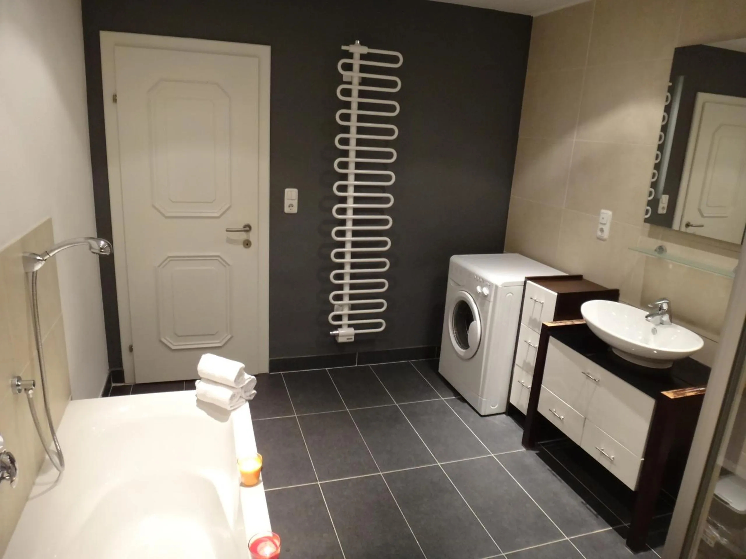 Bathroom in Apartment Kirchberg by Apartment Managers