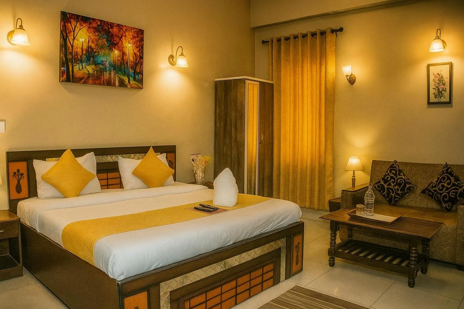 Bedroom, Bed in Magnet Residency