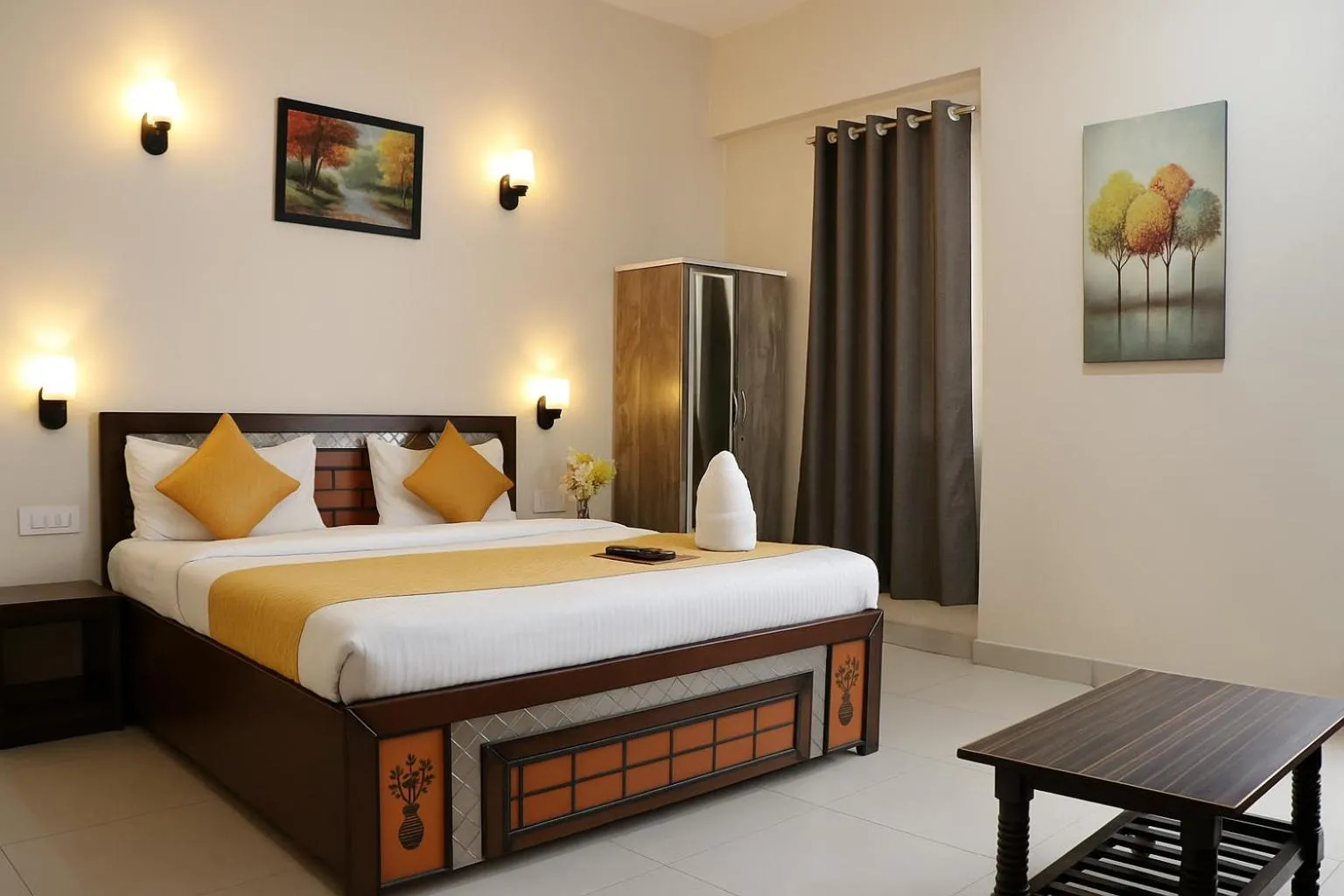 View (from property/room), Bed in Magnet Residency