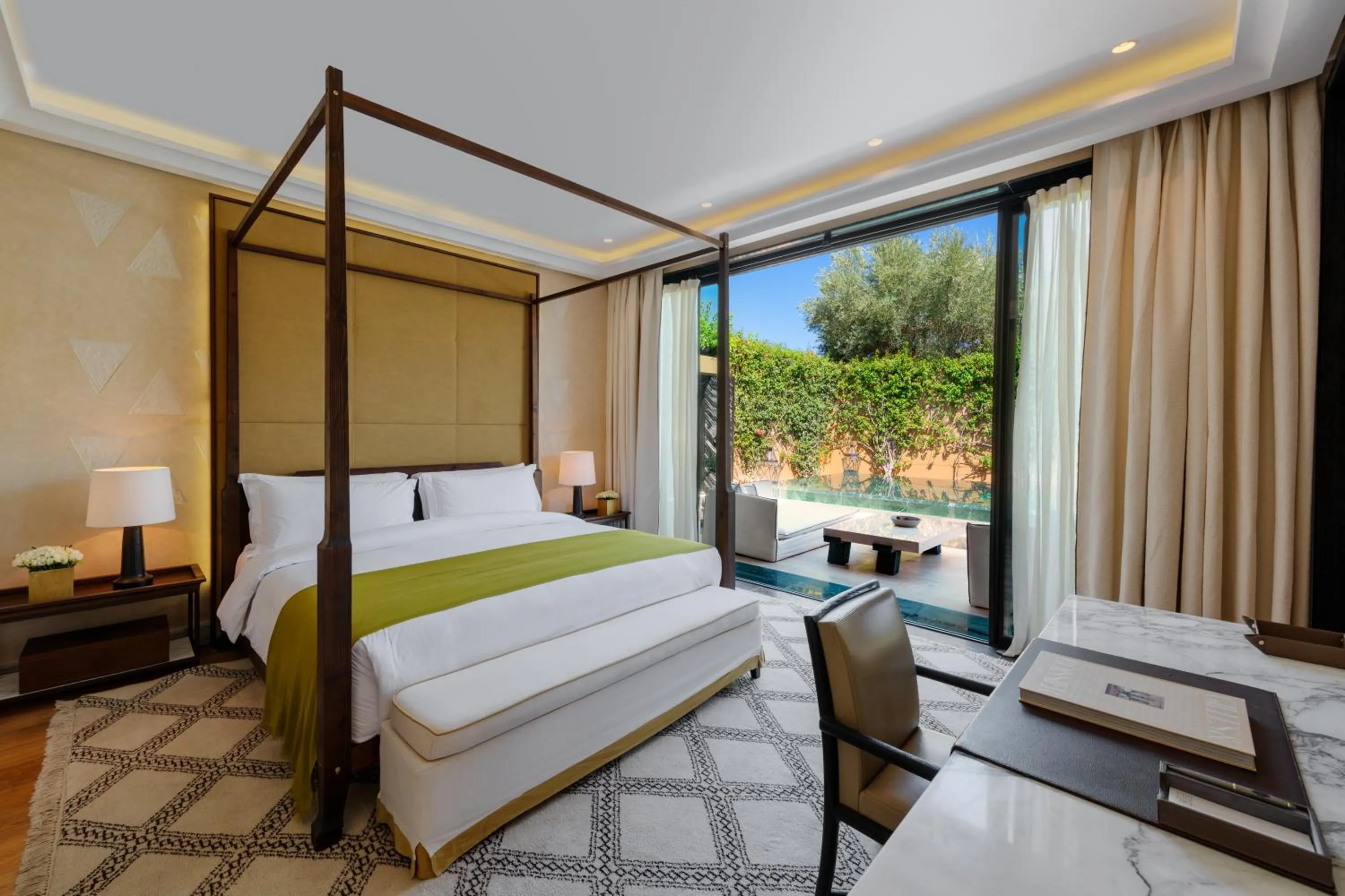 Bed in Mandarin Oriental, Marrakech