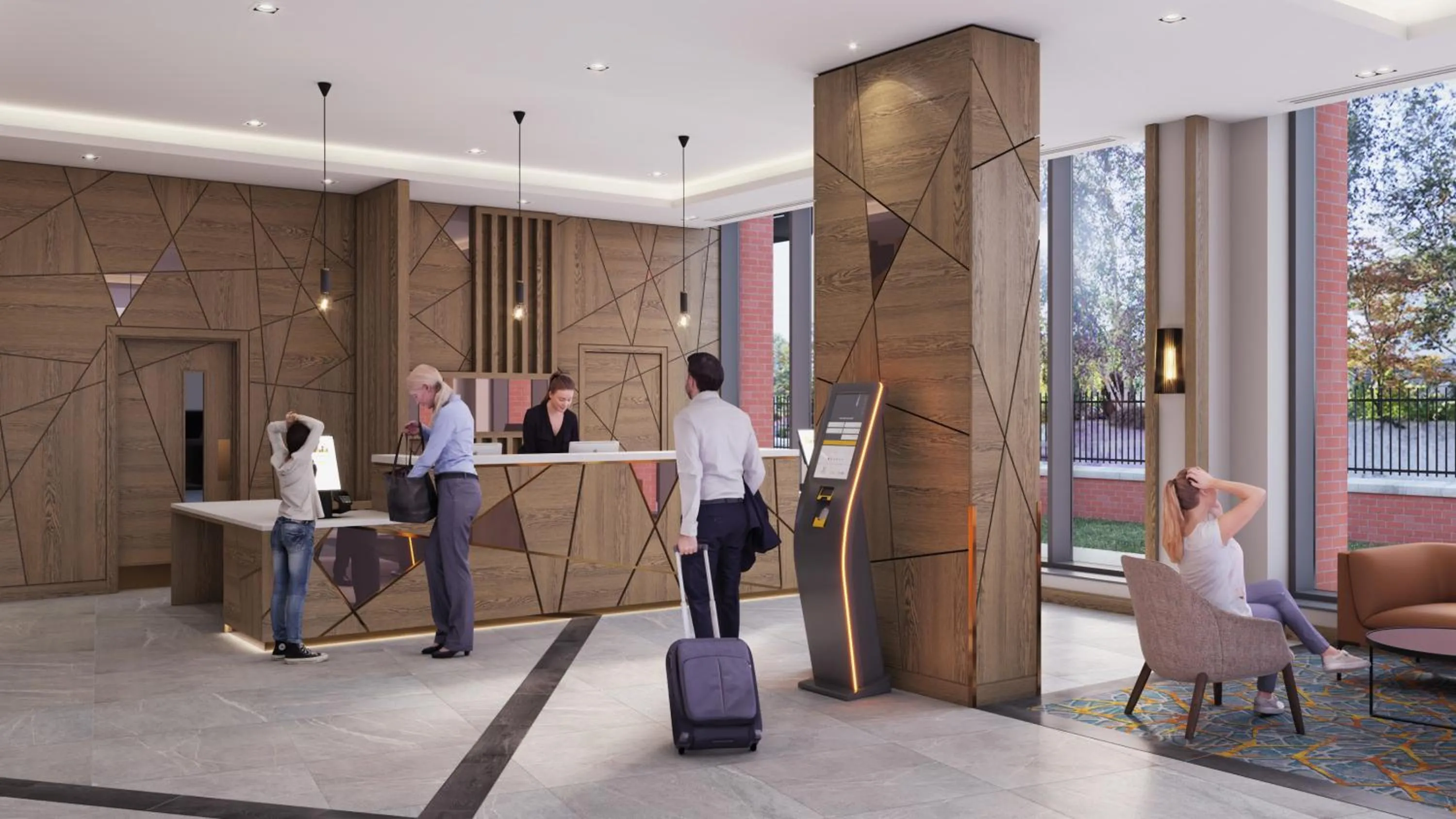 Lobby or reception in Maldron Hotel Croke Park