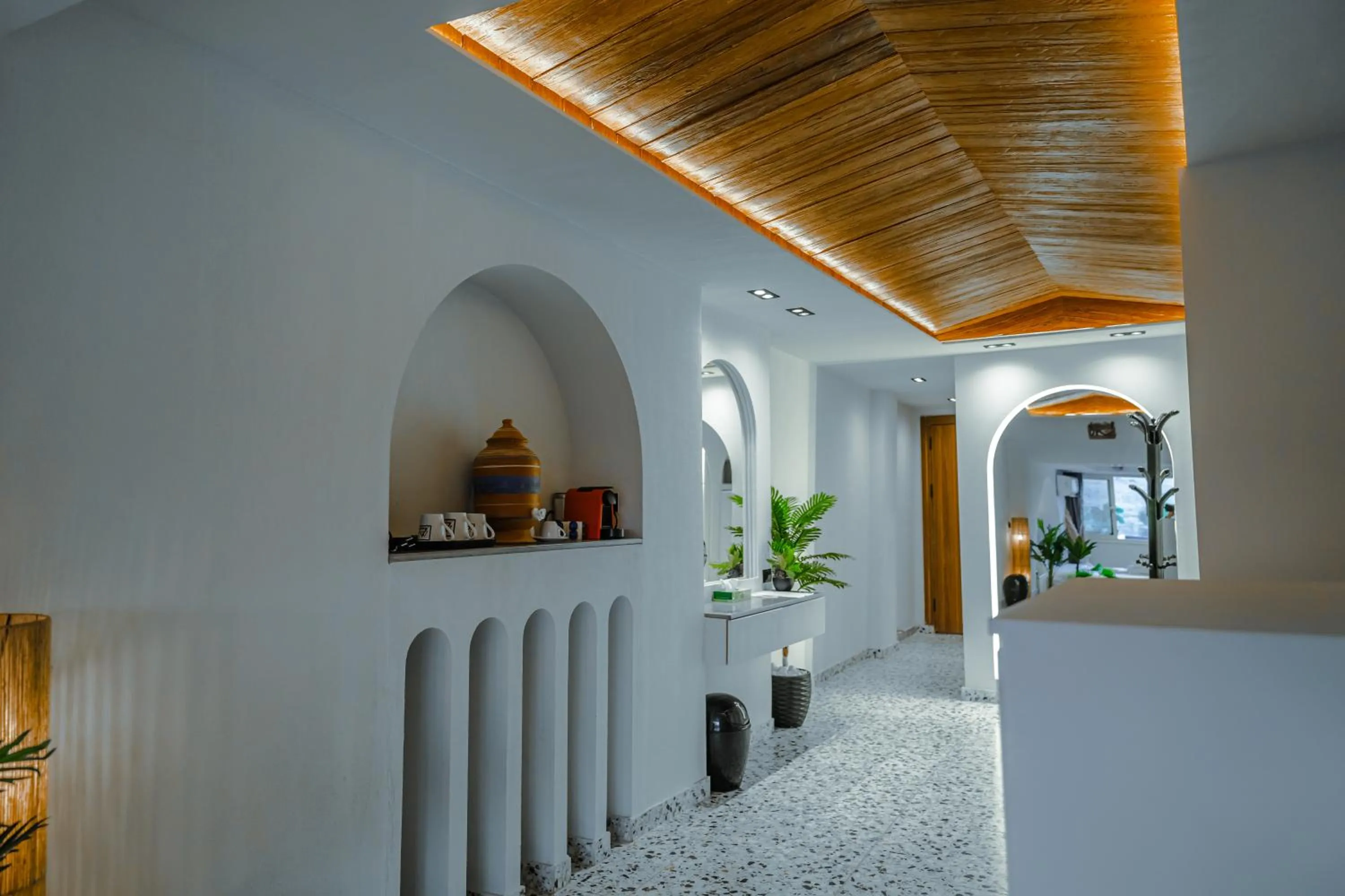 Seating area in Great Pyramid Inn