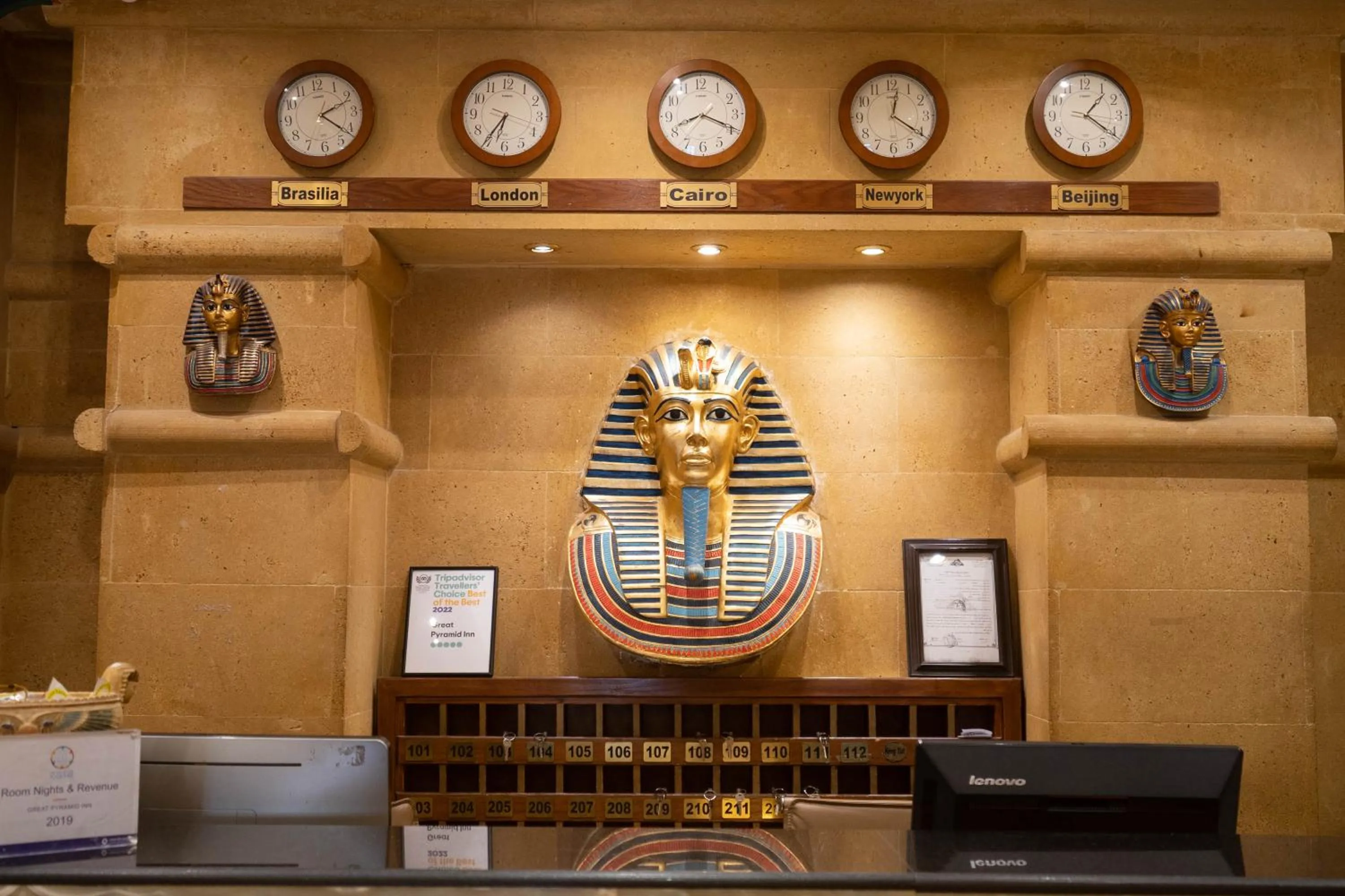 Property building in Great Pyramid Inn