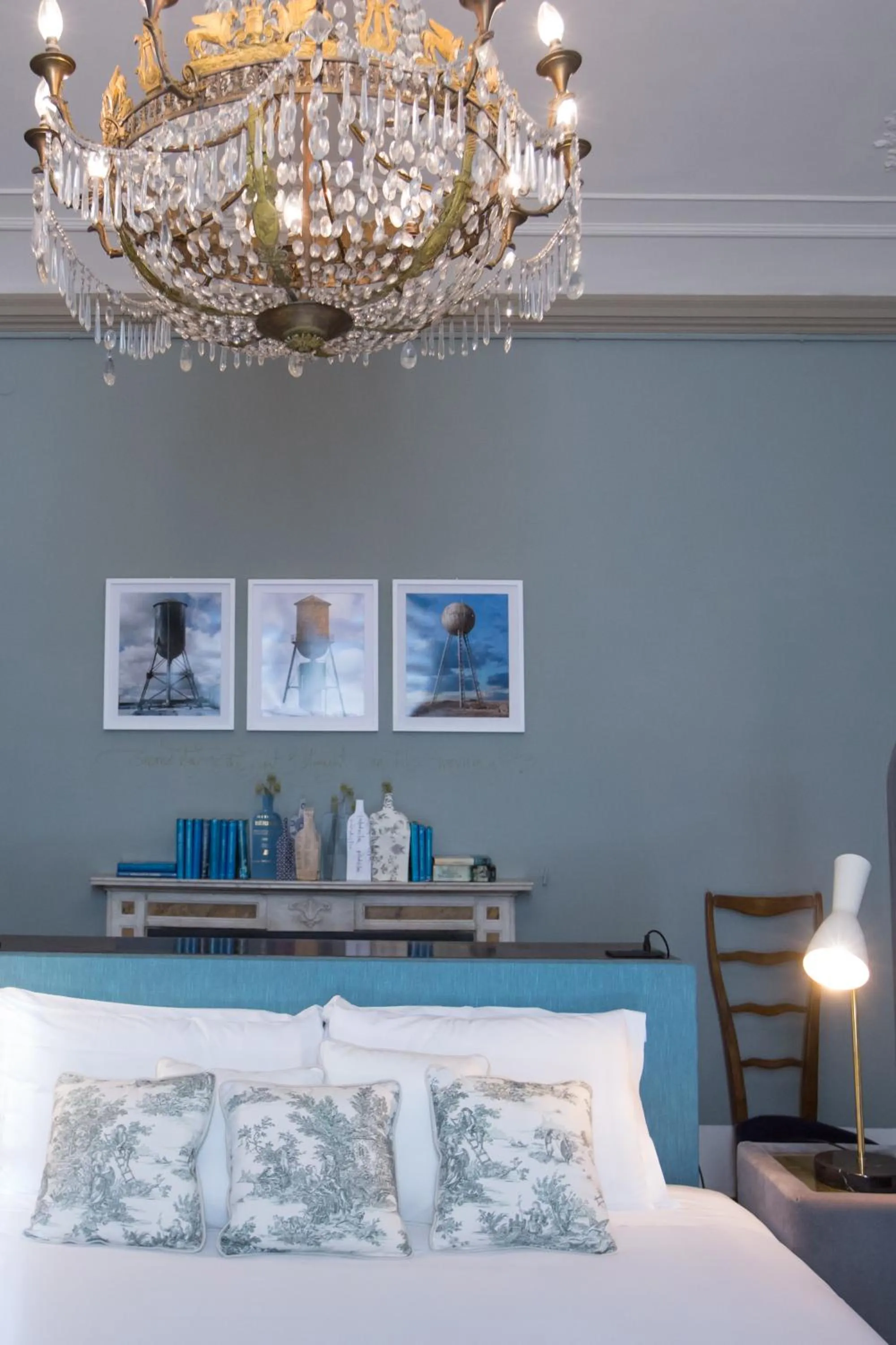 Decorative detail, Bed in AdAstra Suites