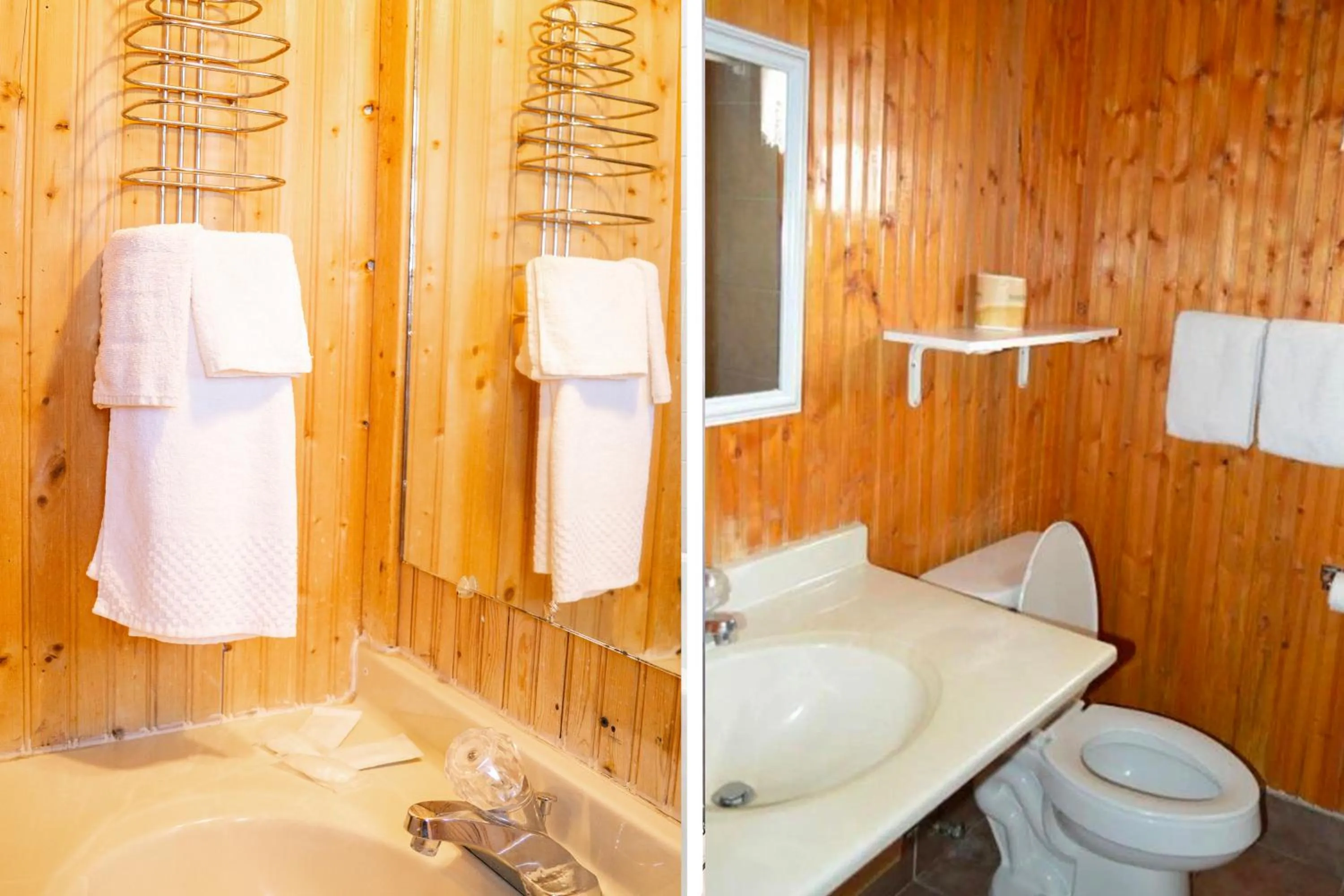 Bathroom in Green Acre Motel by OYO Near Rush County Airport