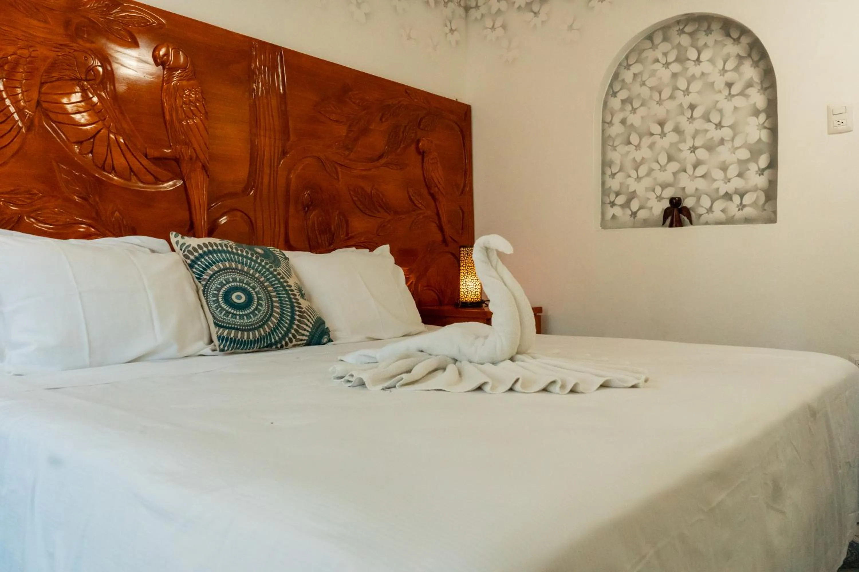 Bed in Villa Pajaros