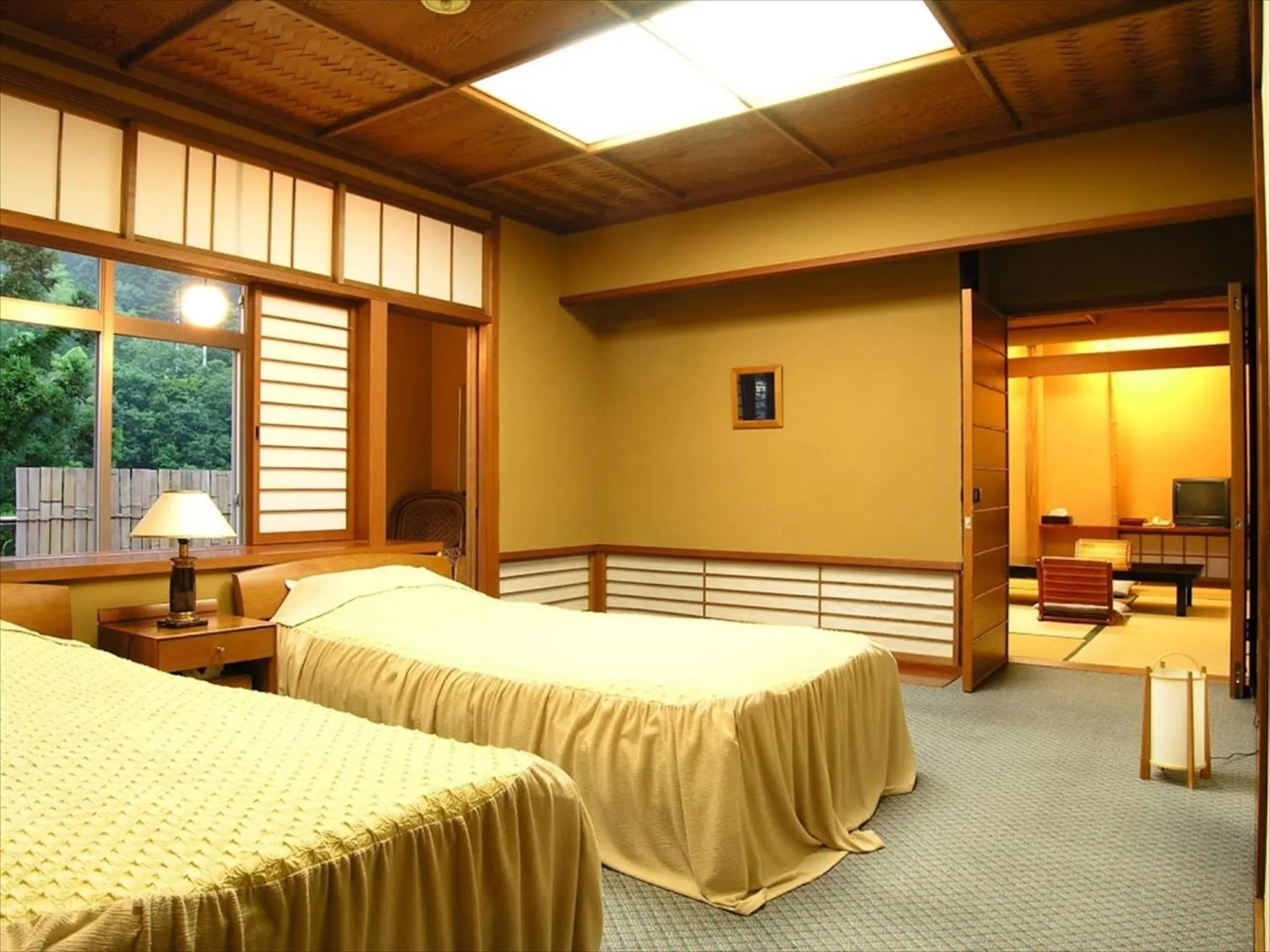 Photo of the whole room, Bed in Yunokaze HAZU