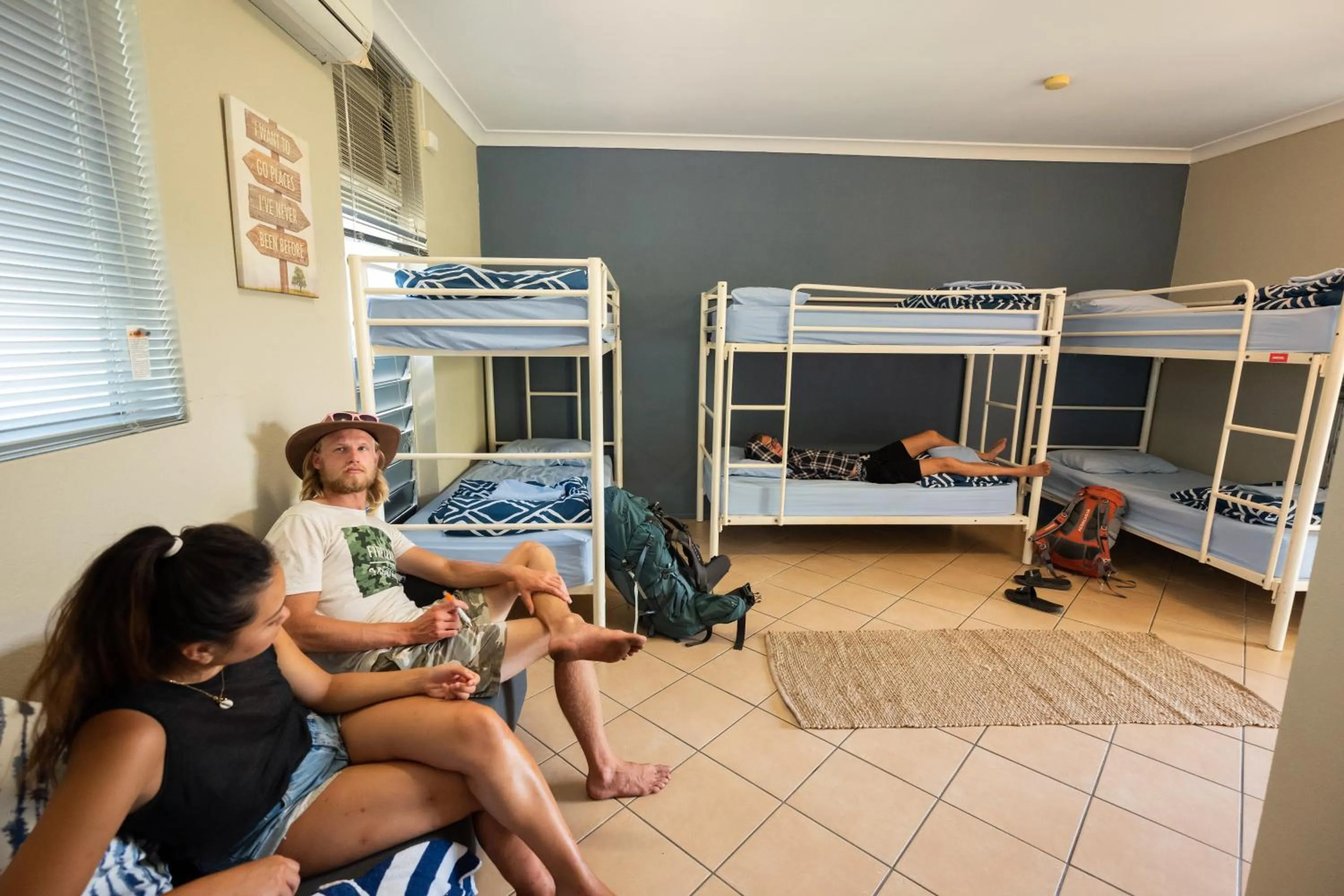 People, Bed in Rockhampton Backpackers