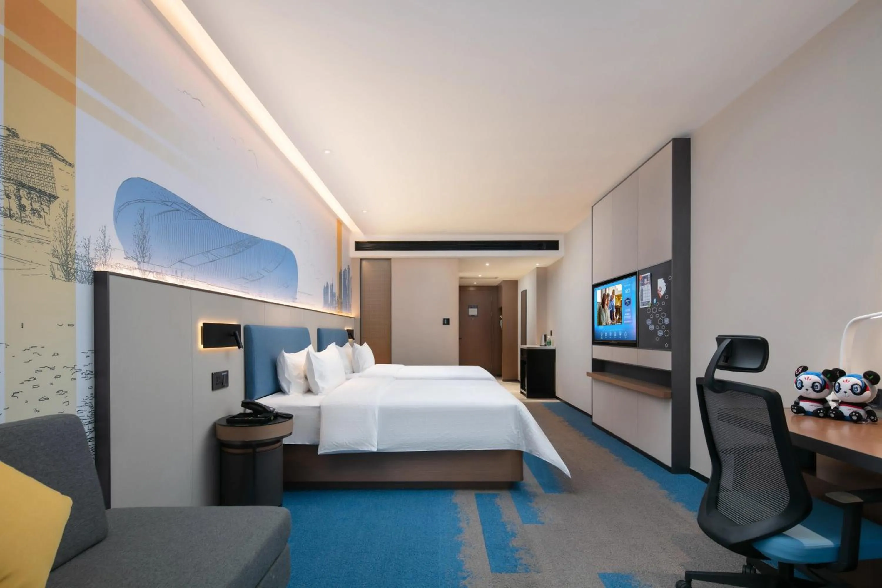 Bed in Hampton by Hilton Nanchang Chaoyang Center