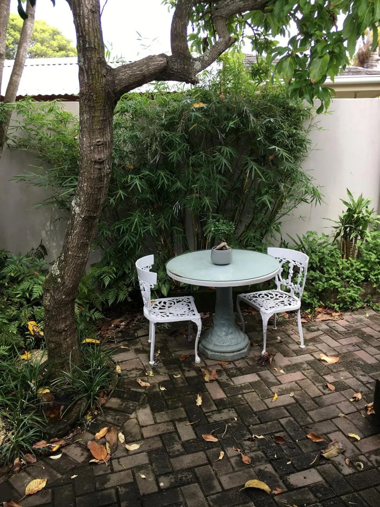 Patio in Pollock's B&B