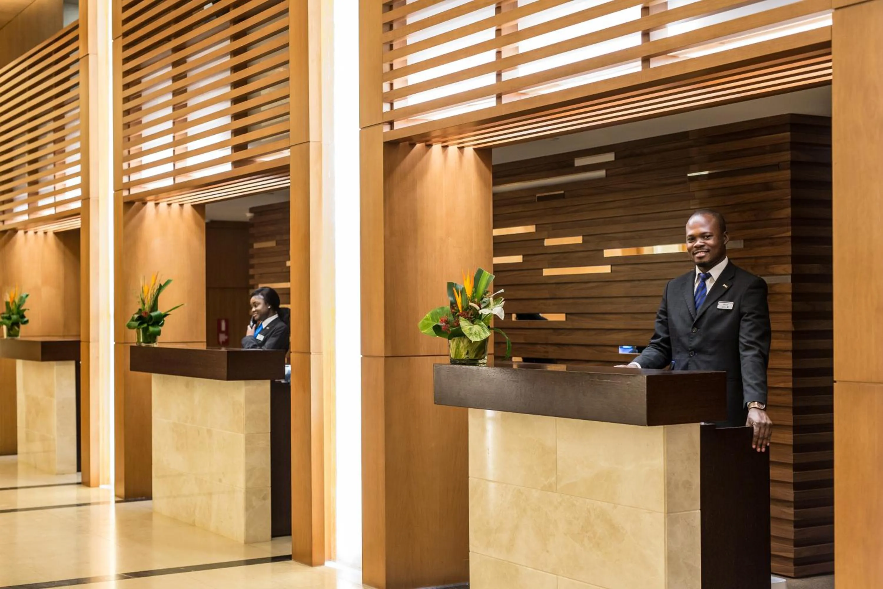 Staff in Radisson Blu M'Bamou Palace Hotel, Brazzaville