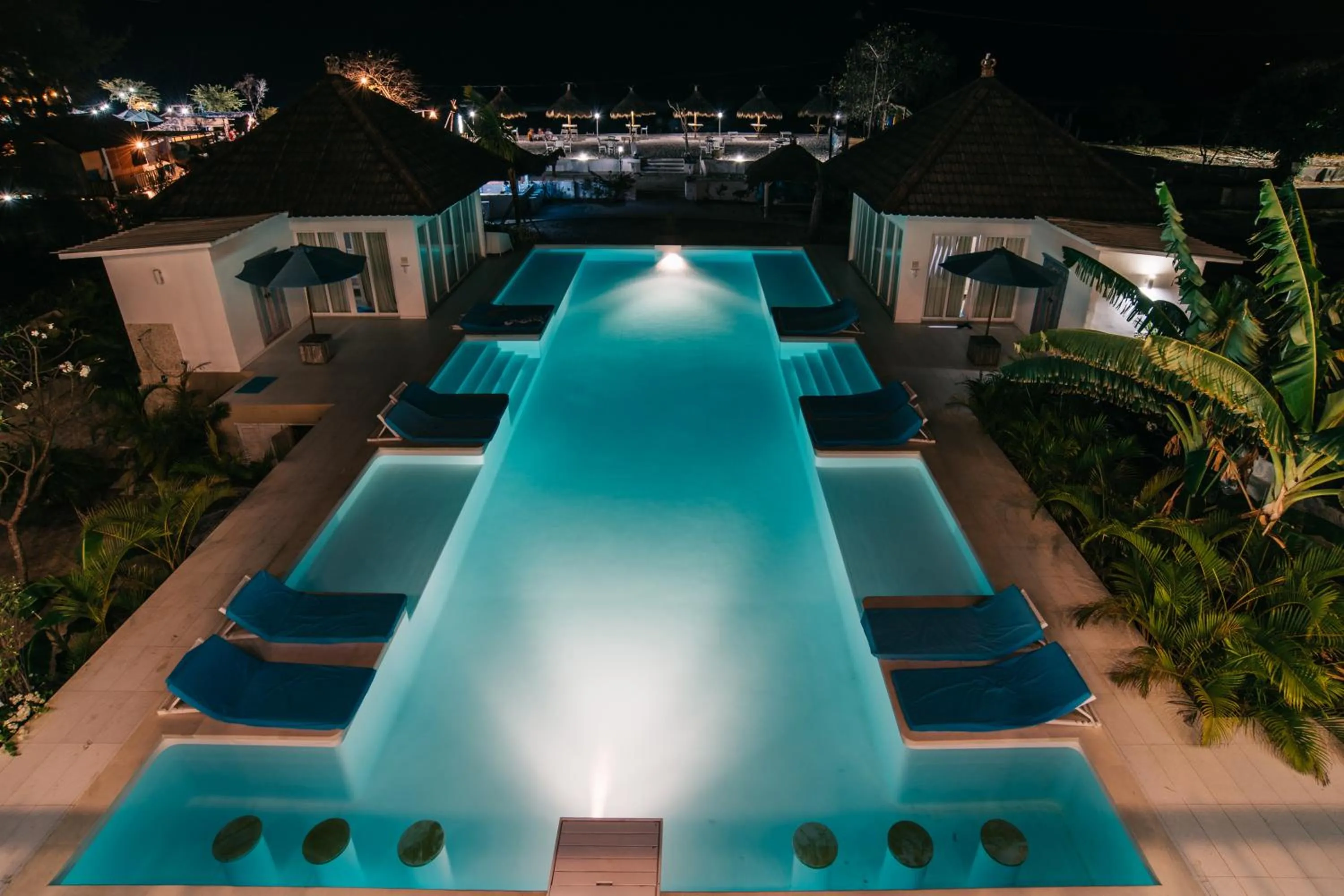 Pool view in Villa Gili Bali Beach