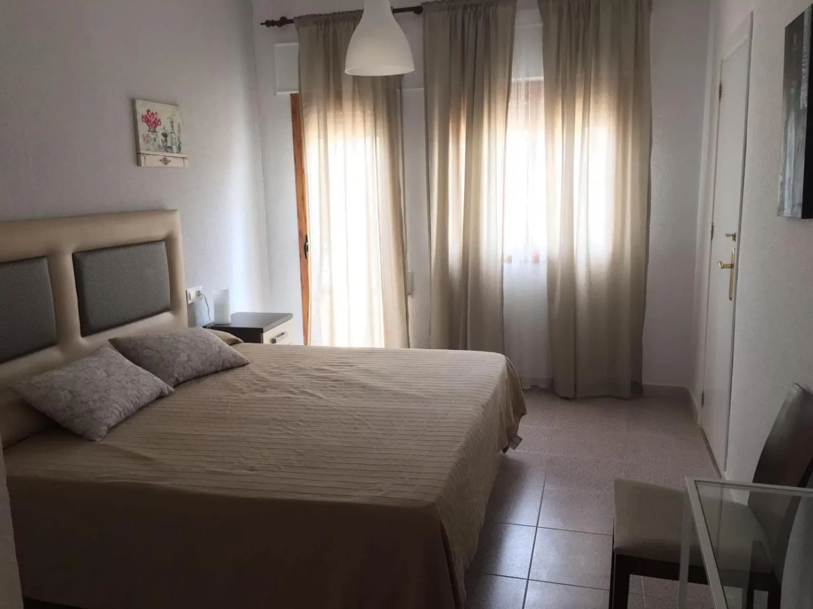 Bed in Hostal El Perejil