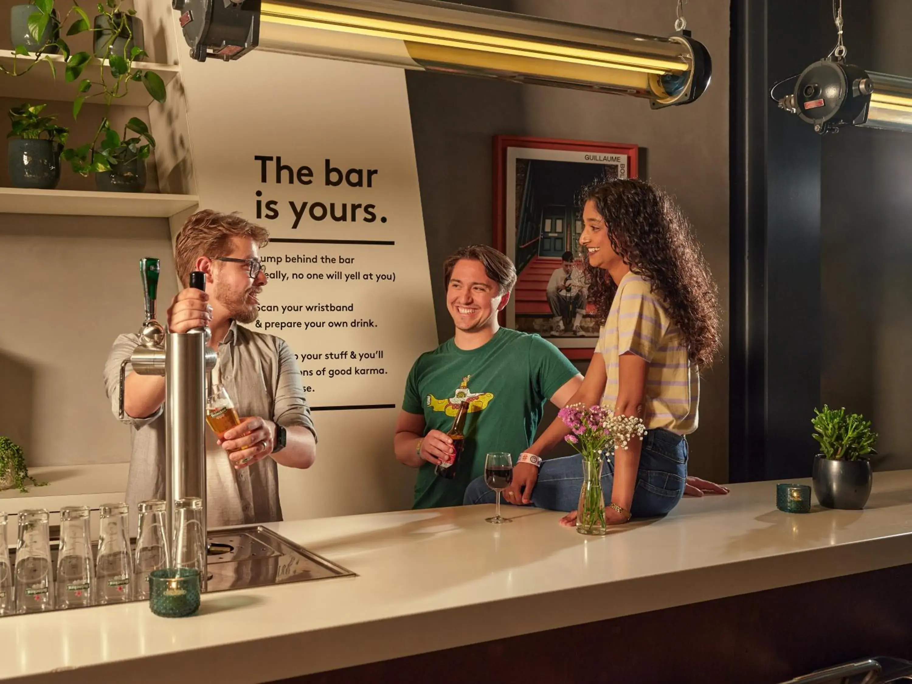 Lounge or bar in CityHub Amsterdam Lounge or bar in CityHub Amsterdam