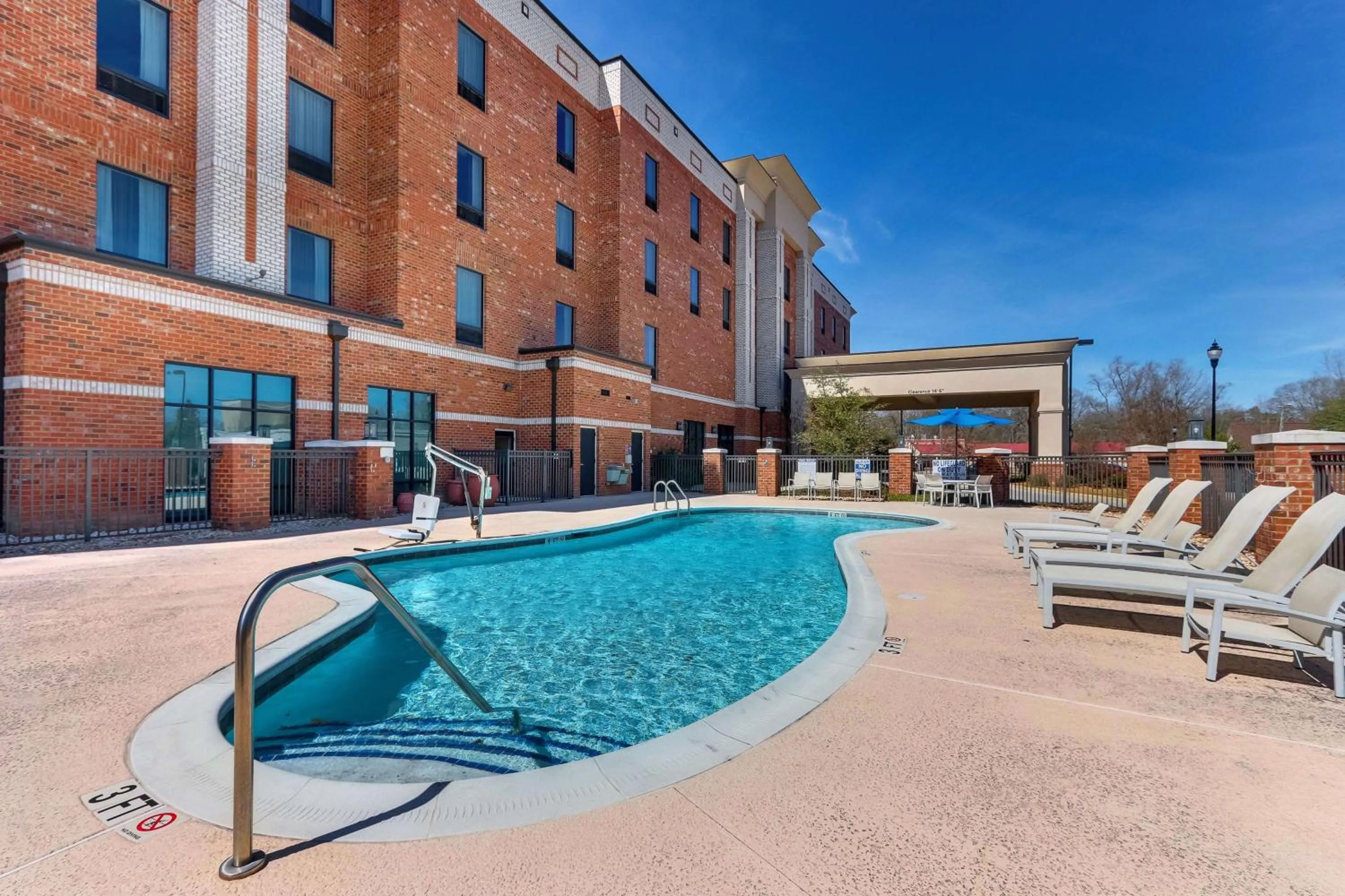 Pool view in Hampton Inn & Suites - Hartsville, SC