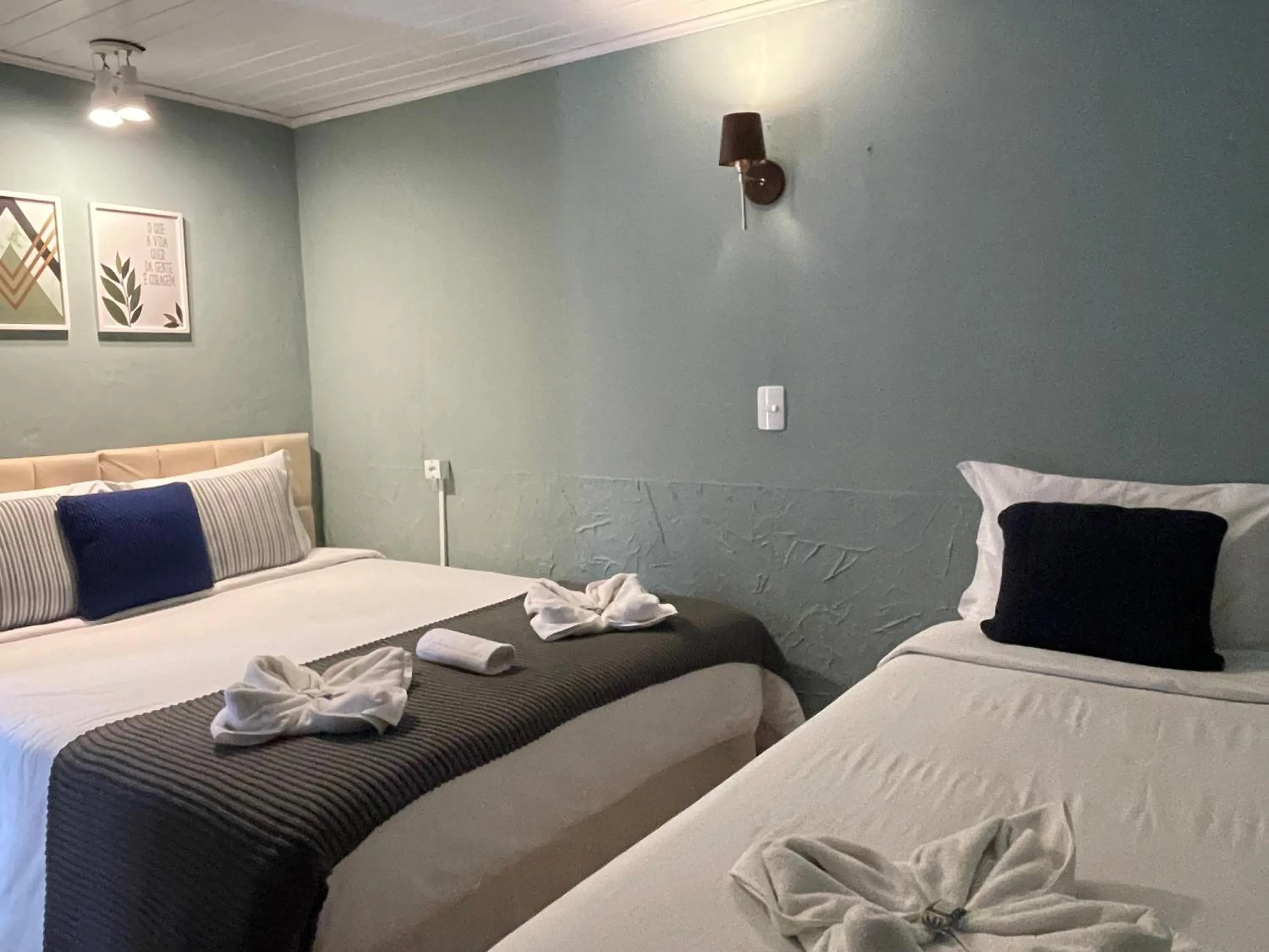 Bed in Pousada Vila Tio Lé