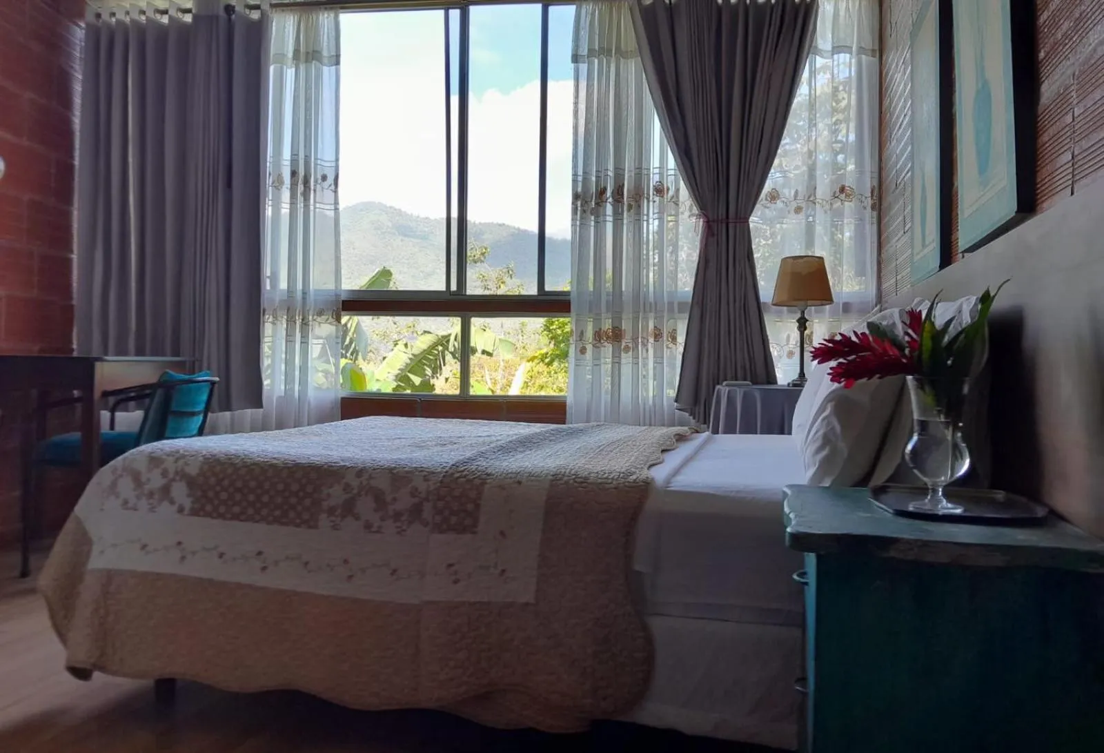 Bed in Hosteria Florecer