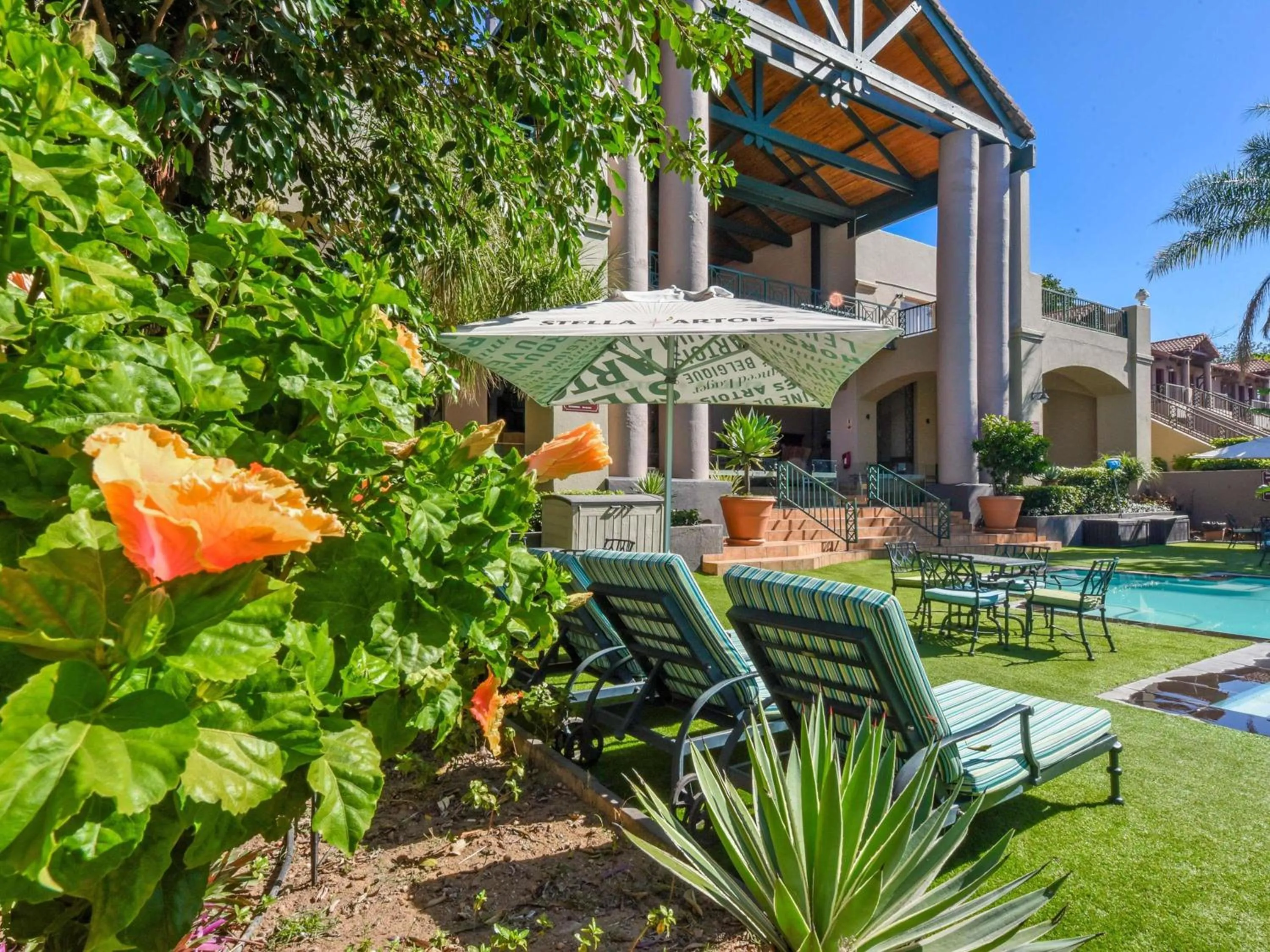 Pool view in Mercure Hotel Nelspruit