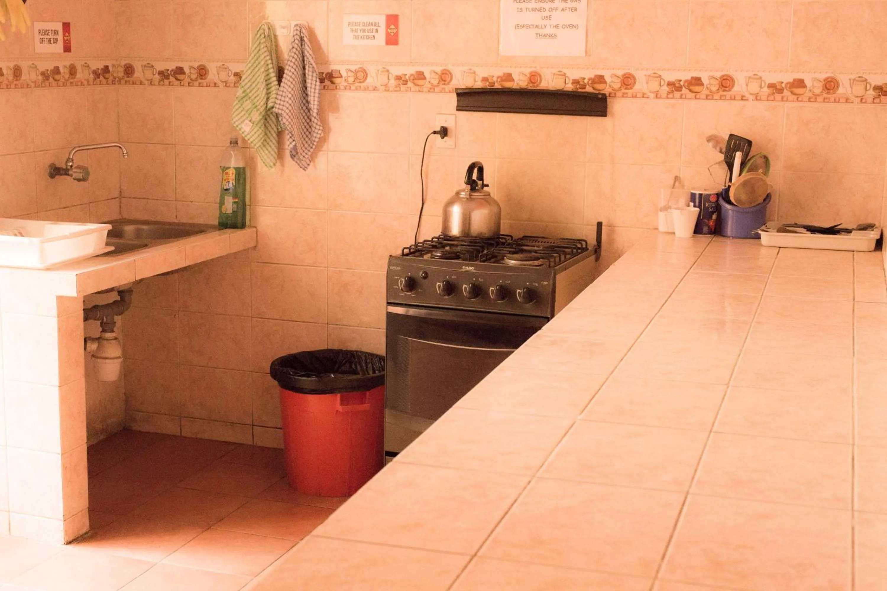 Communal kitchen in Colors House