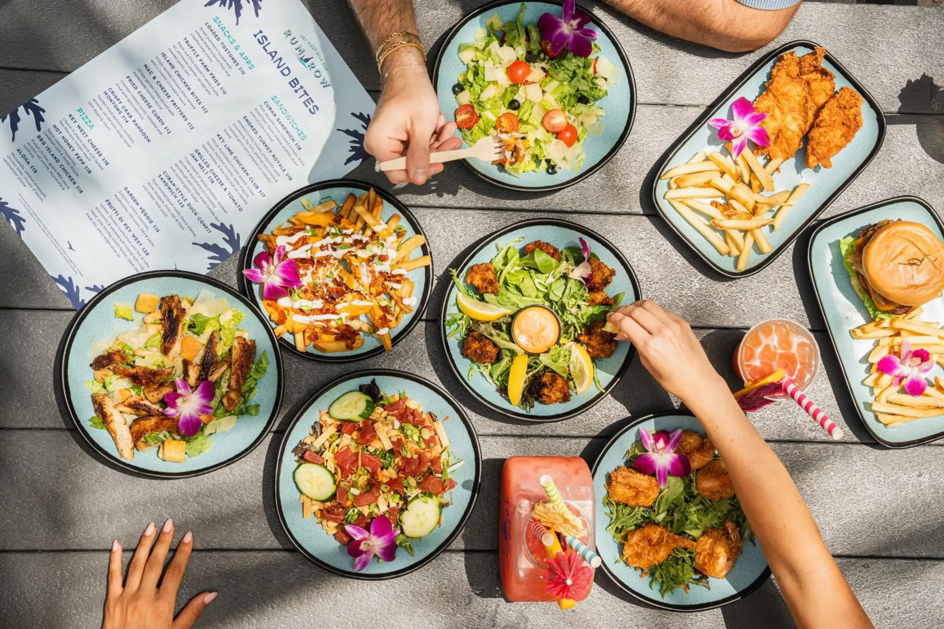 Food close-up in Blue Flamingo Resort Key West Food close-up in Blue Flamingo Resort Key West