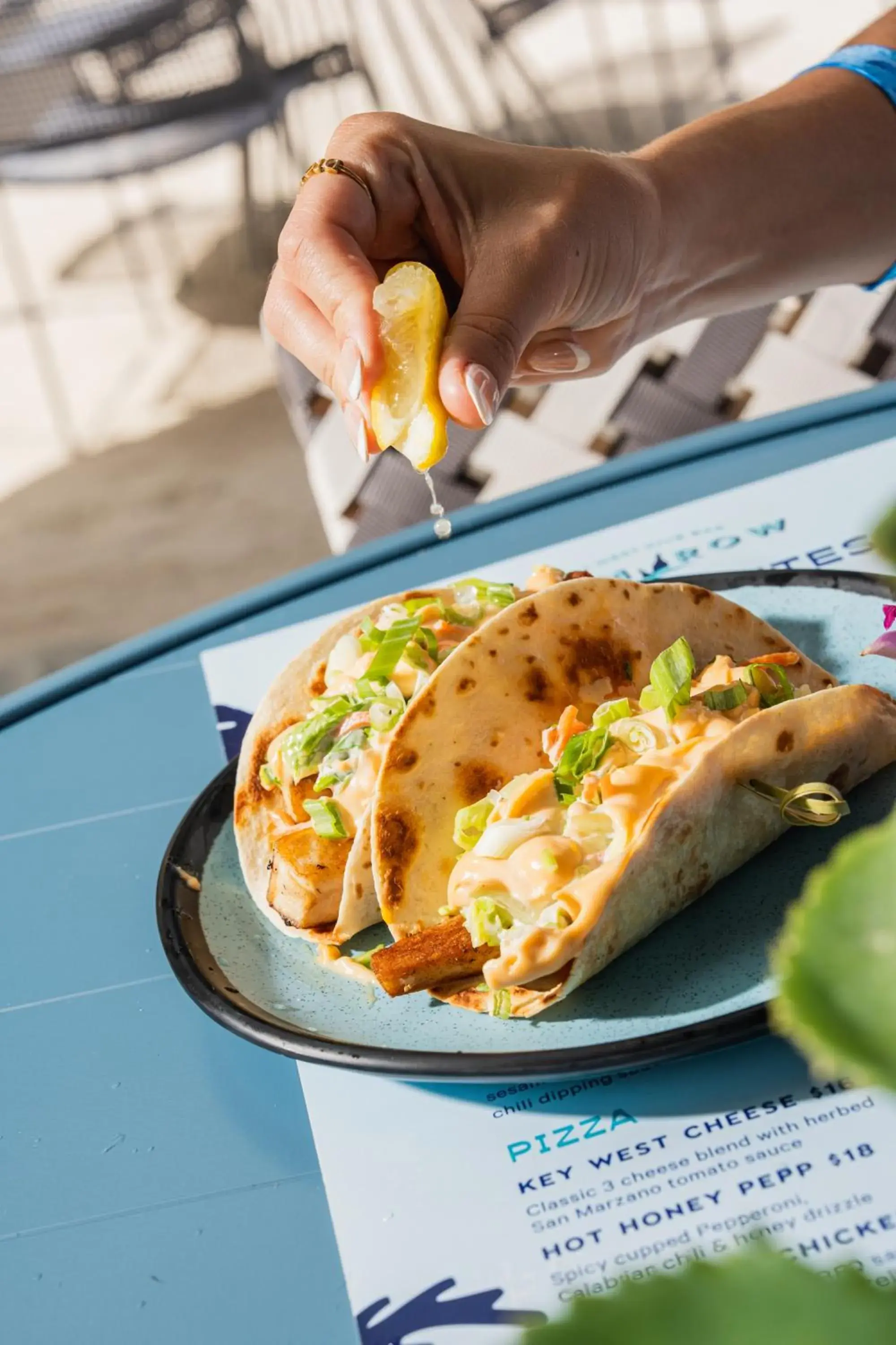 Food close-up in Blue Flamingo Resort Key West Food close-up in Blue Flamingo Resort Key West