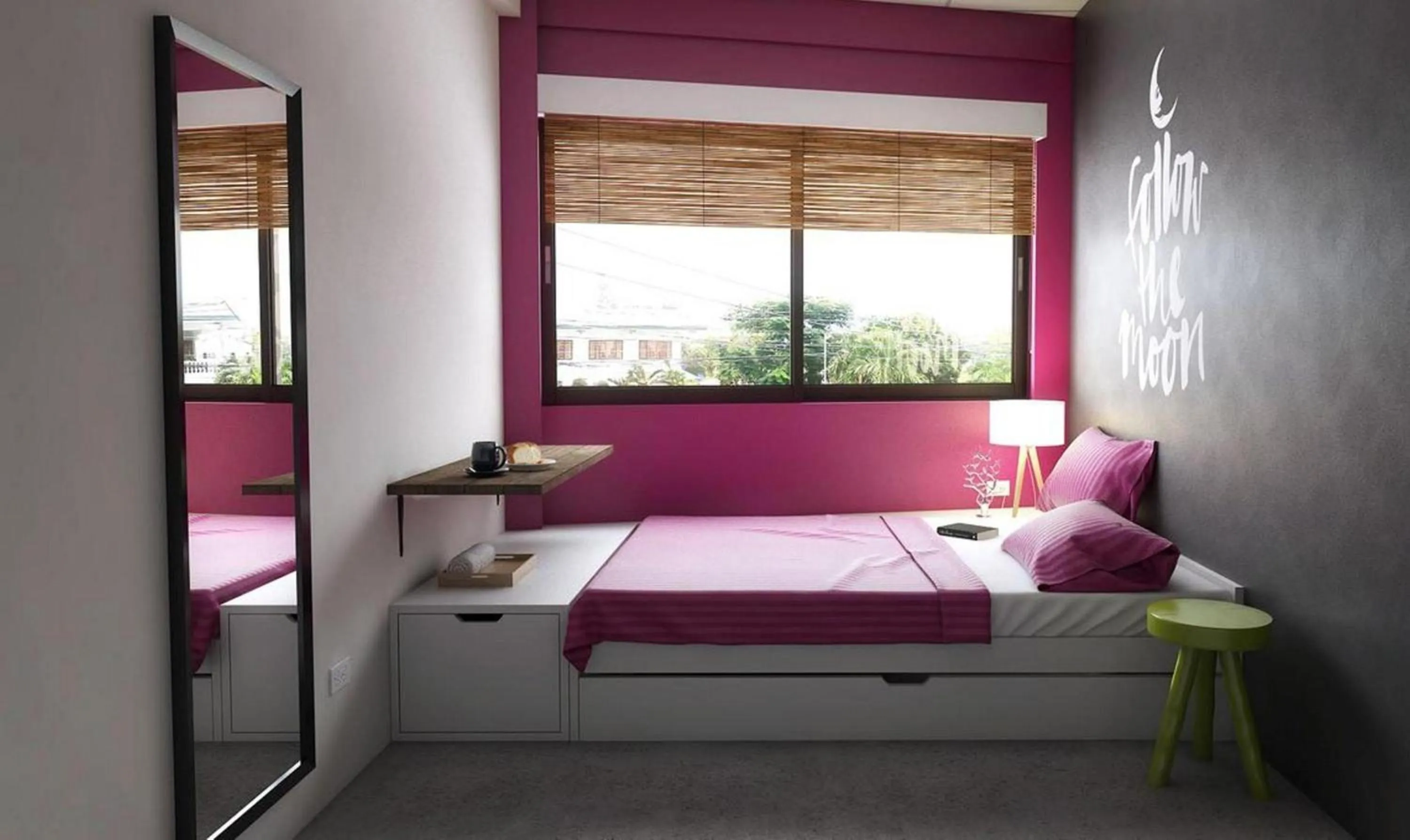 Bedroom, Bed in Moon Fools Hostel