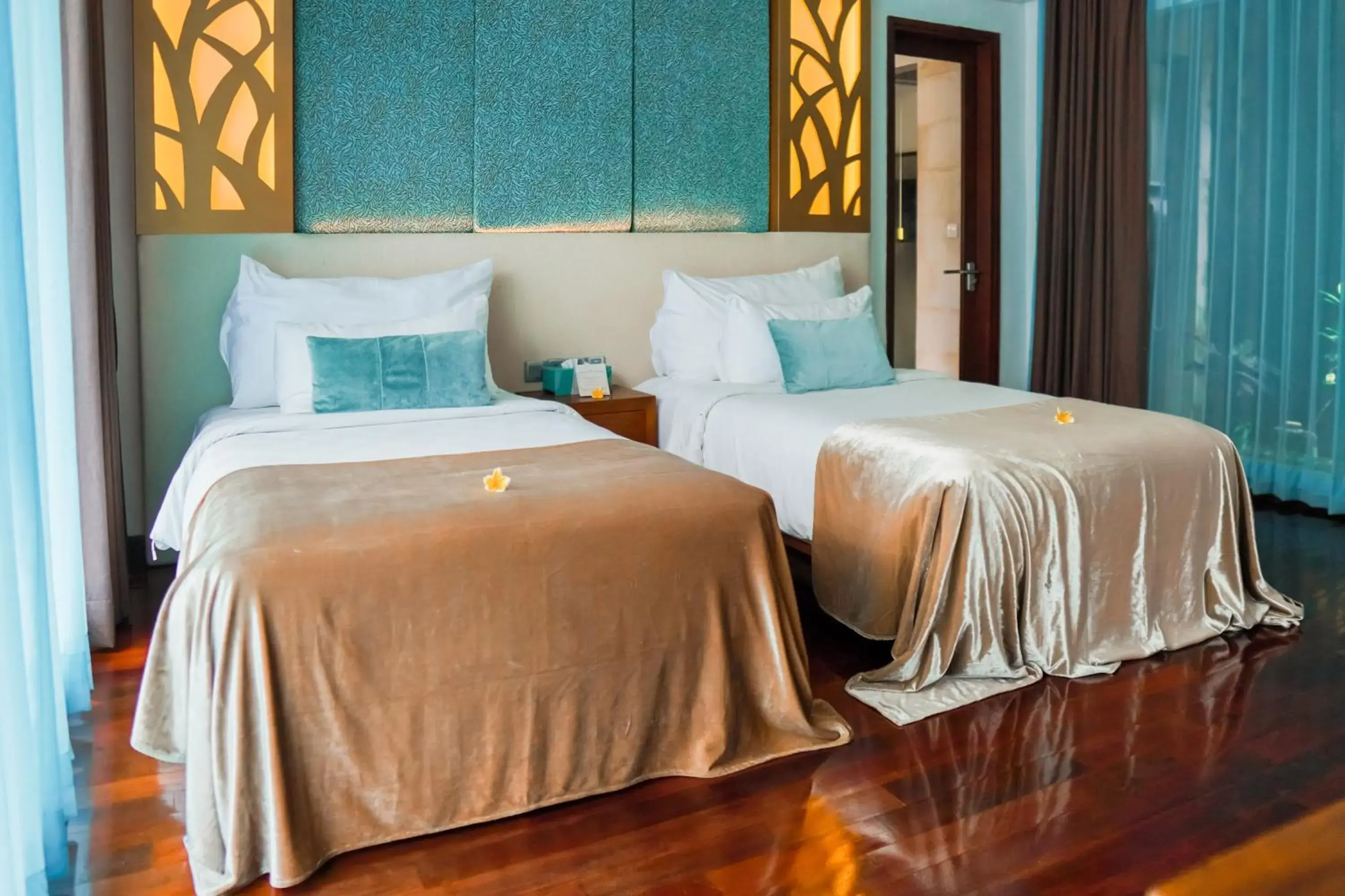 Bed in The Leaf Jimbaran Bed in The Leaf Jimbaran