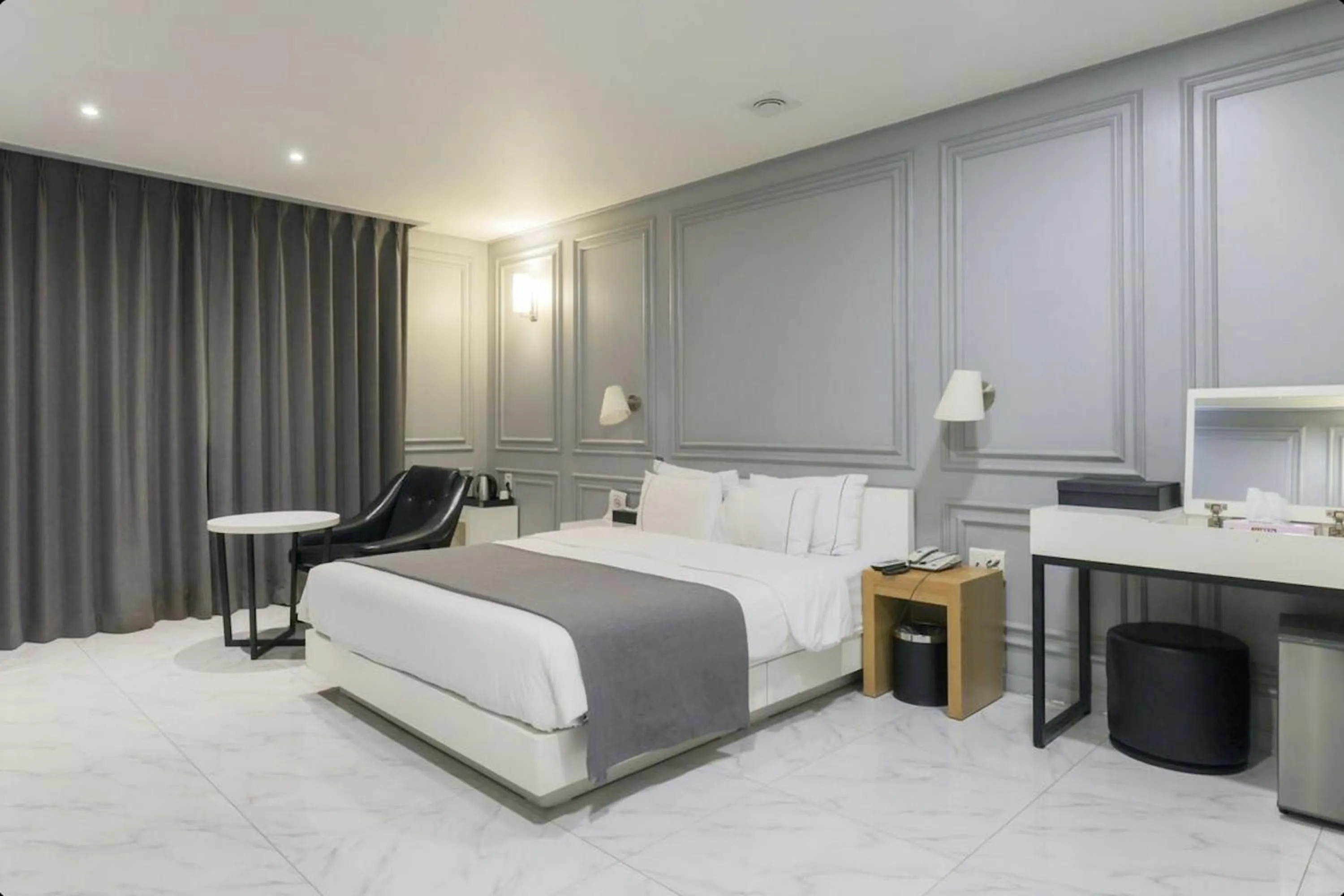 Bed in Yeosu Hotel Zava