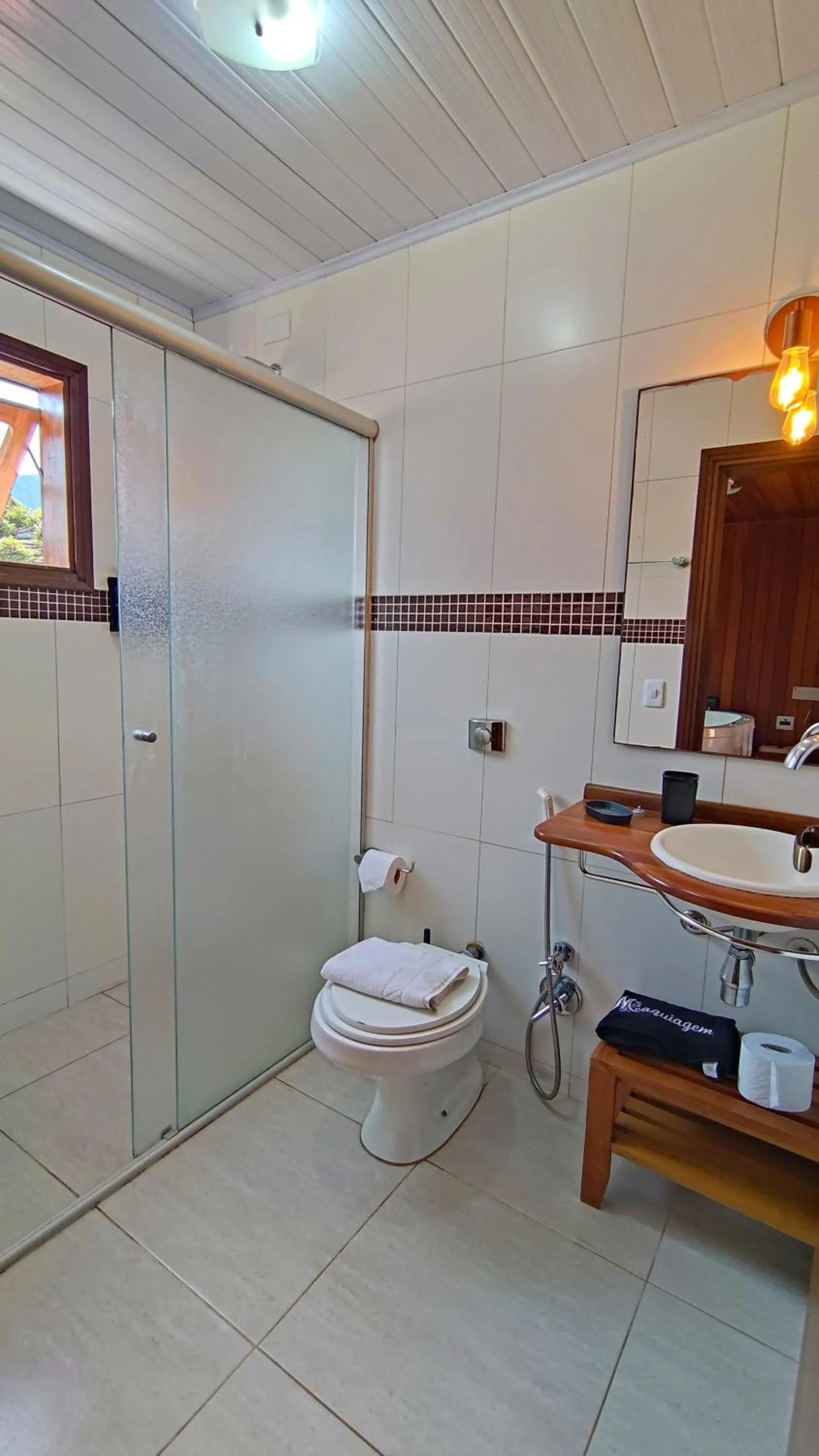 Shower in Chalés Leopoldo em Monte Verde