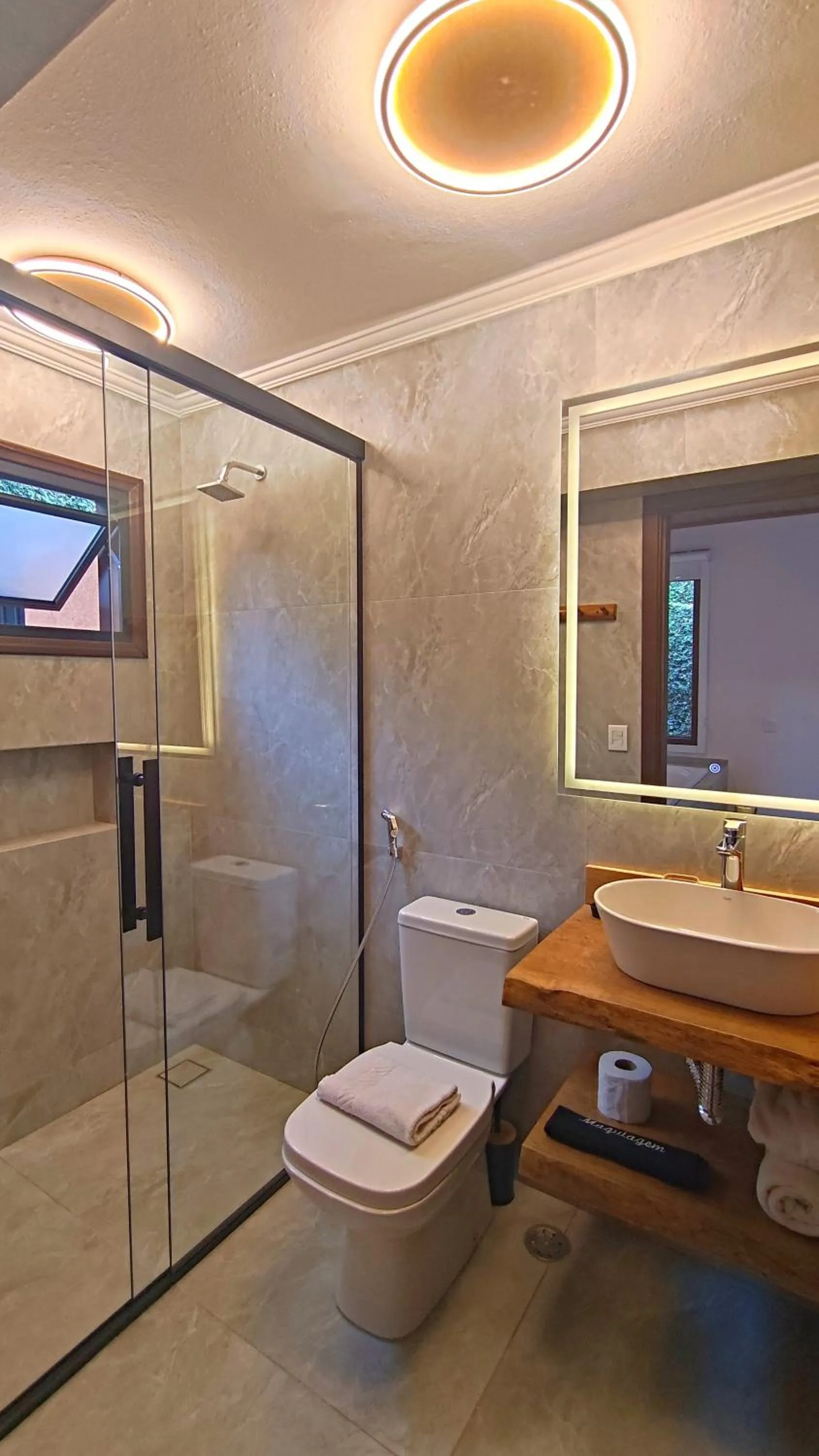 Shower in Chalés Leopoldo em Monte Verde