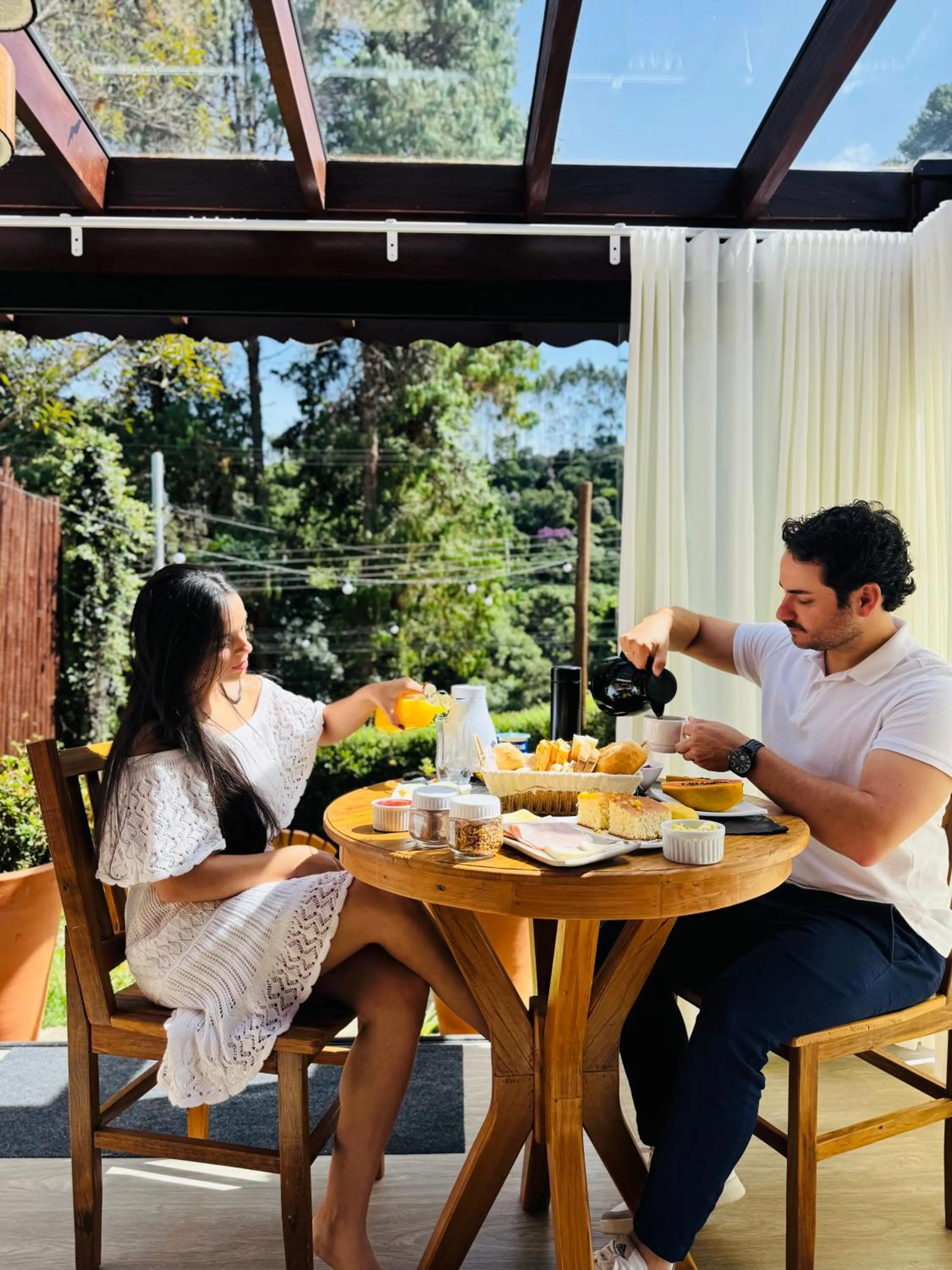Patio in Chalés Leopoldo em Monte Verde