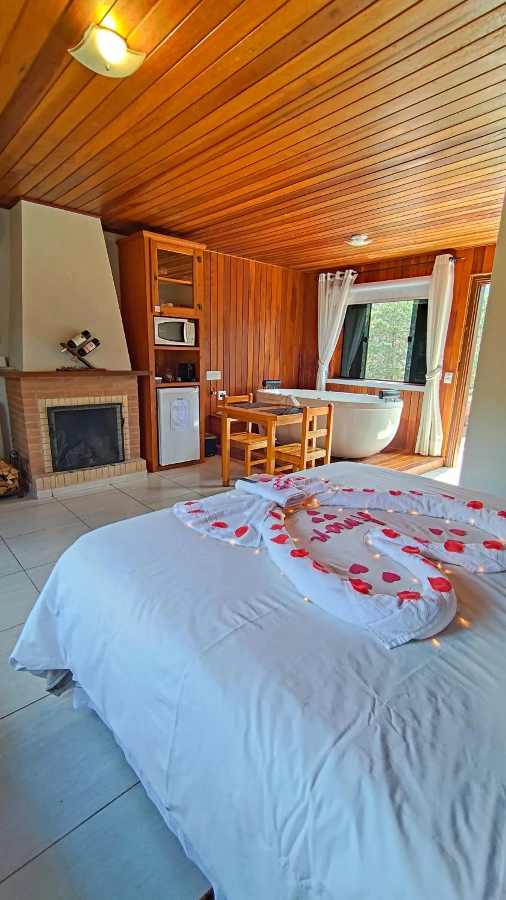 Bed in Chalés Leopoldo em Monte Verde