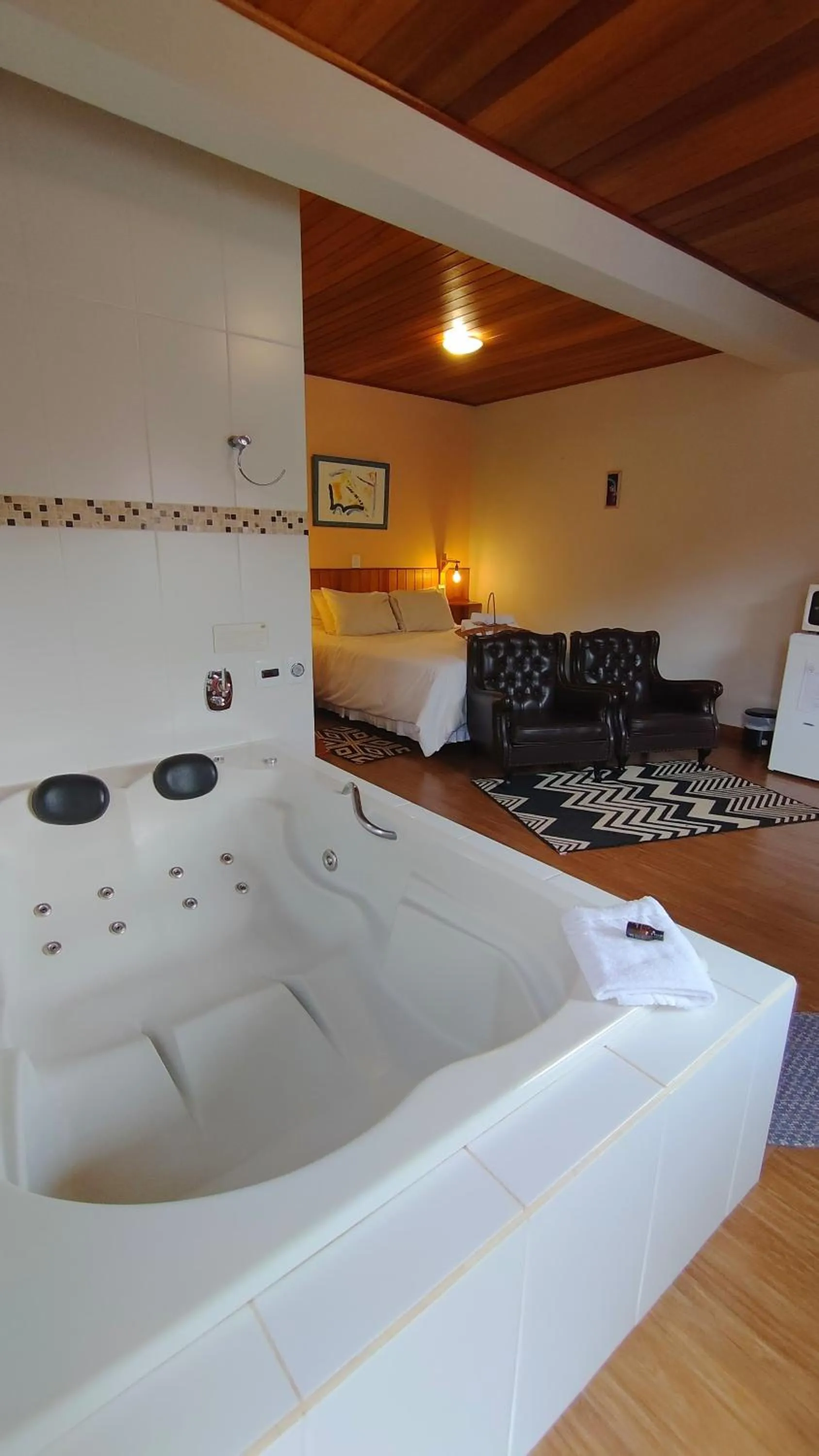 Hot Tub in Chalés Leopoldo em Monte Verde