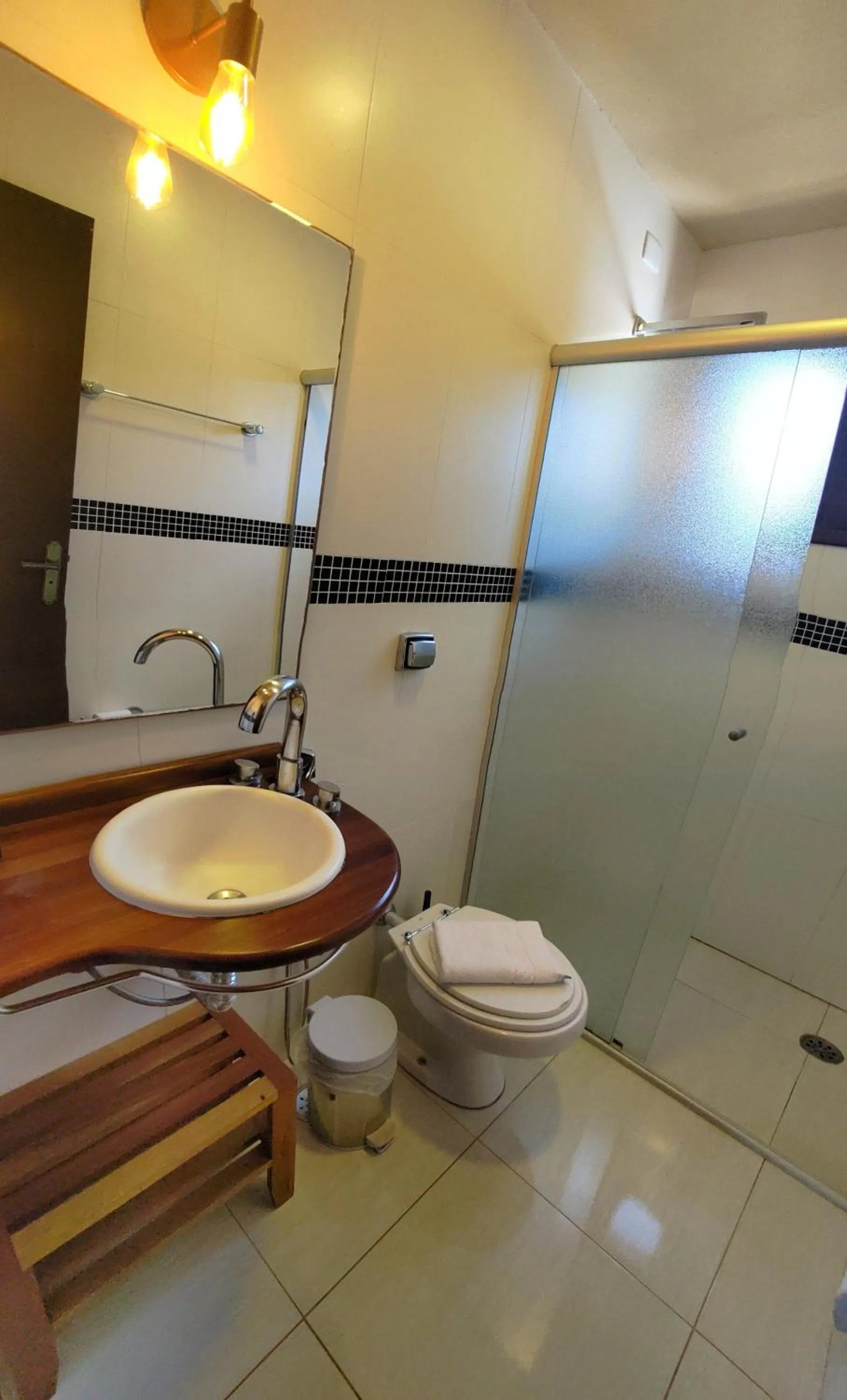 Shower in Chalés Leopoldo em Monte Verde