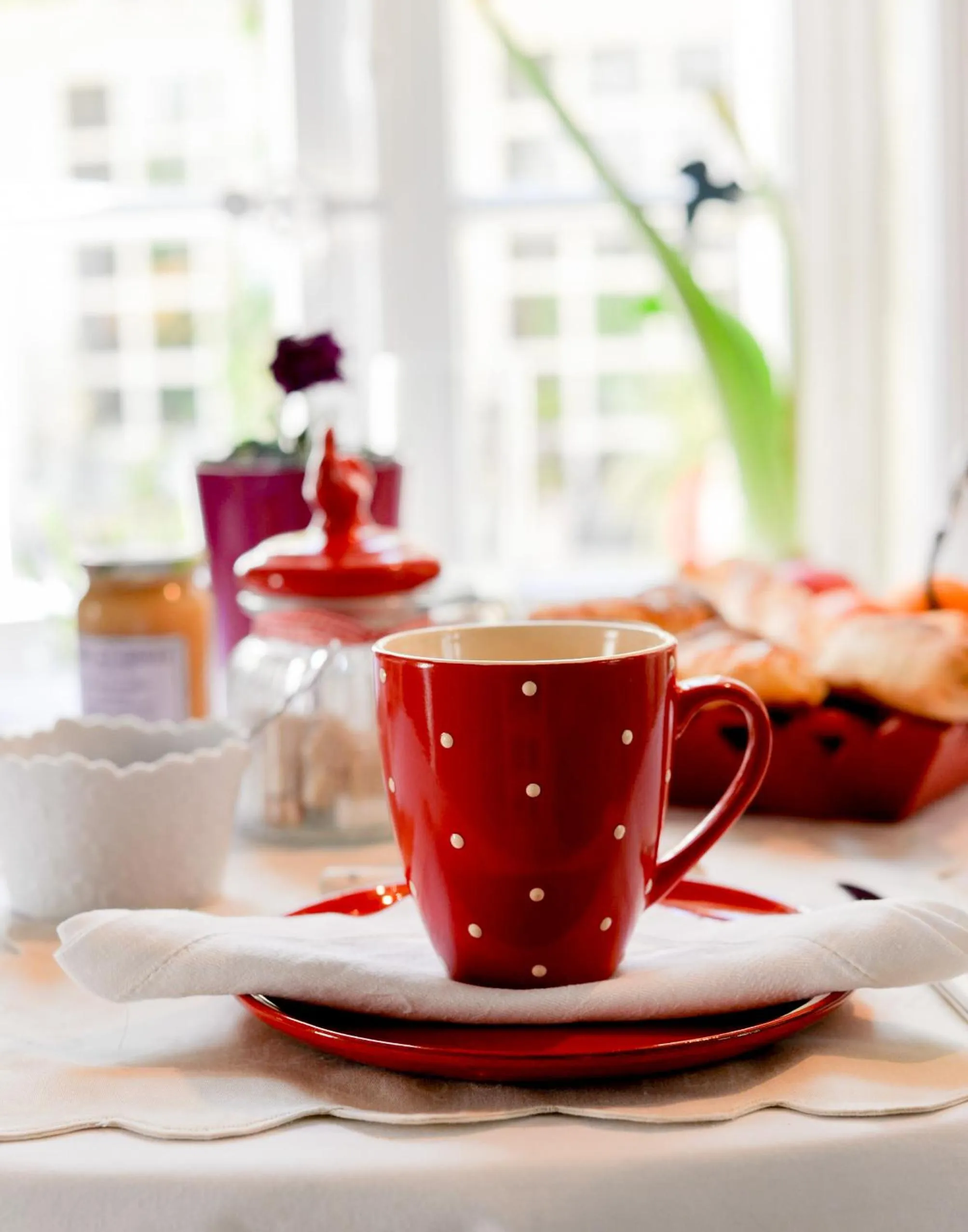 Continental breakfast in Le Duplex de Lapparan