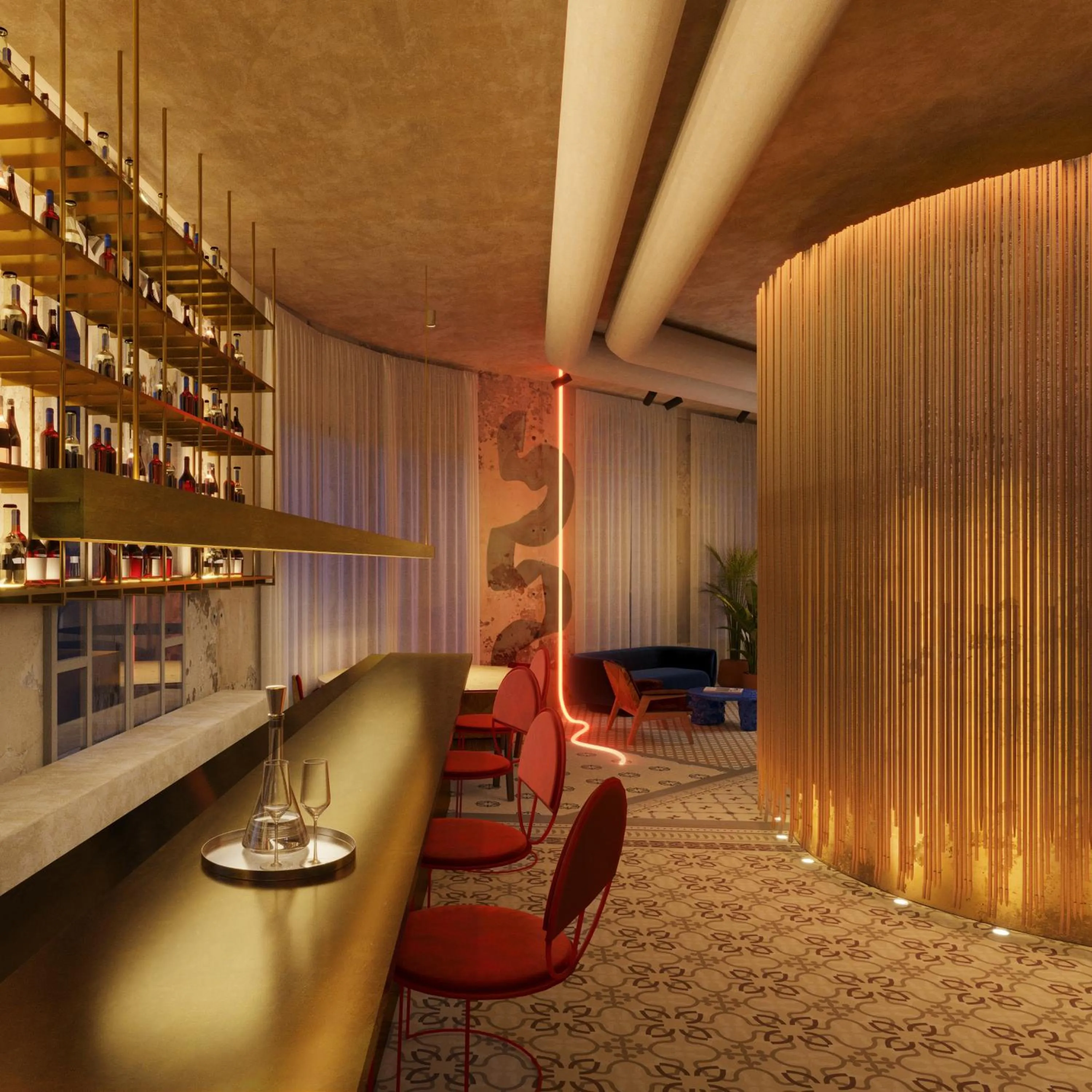 Lounge or bar in Terreno Barrio Hotel