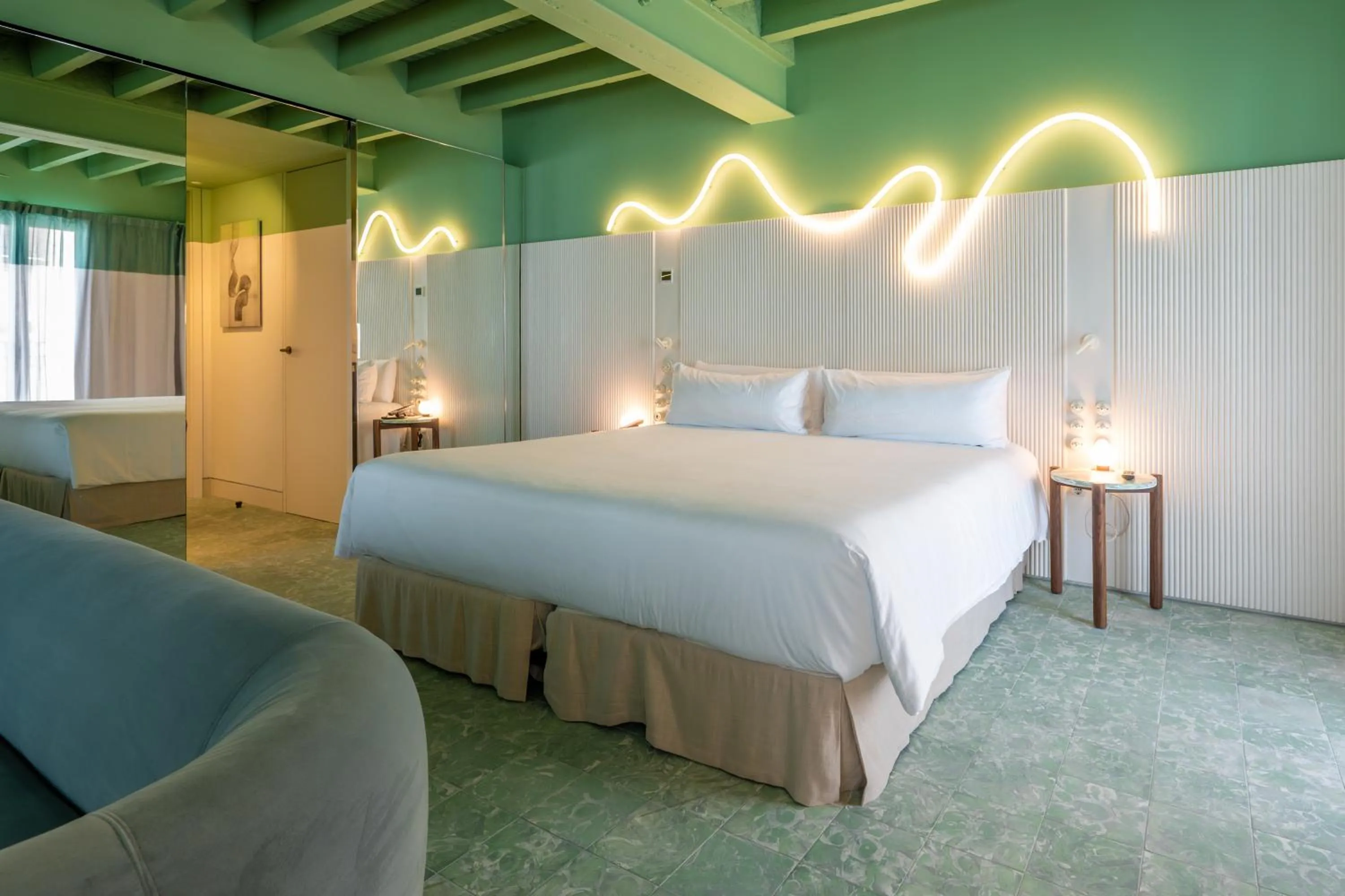 Bed in Terreno Barrio Hotel