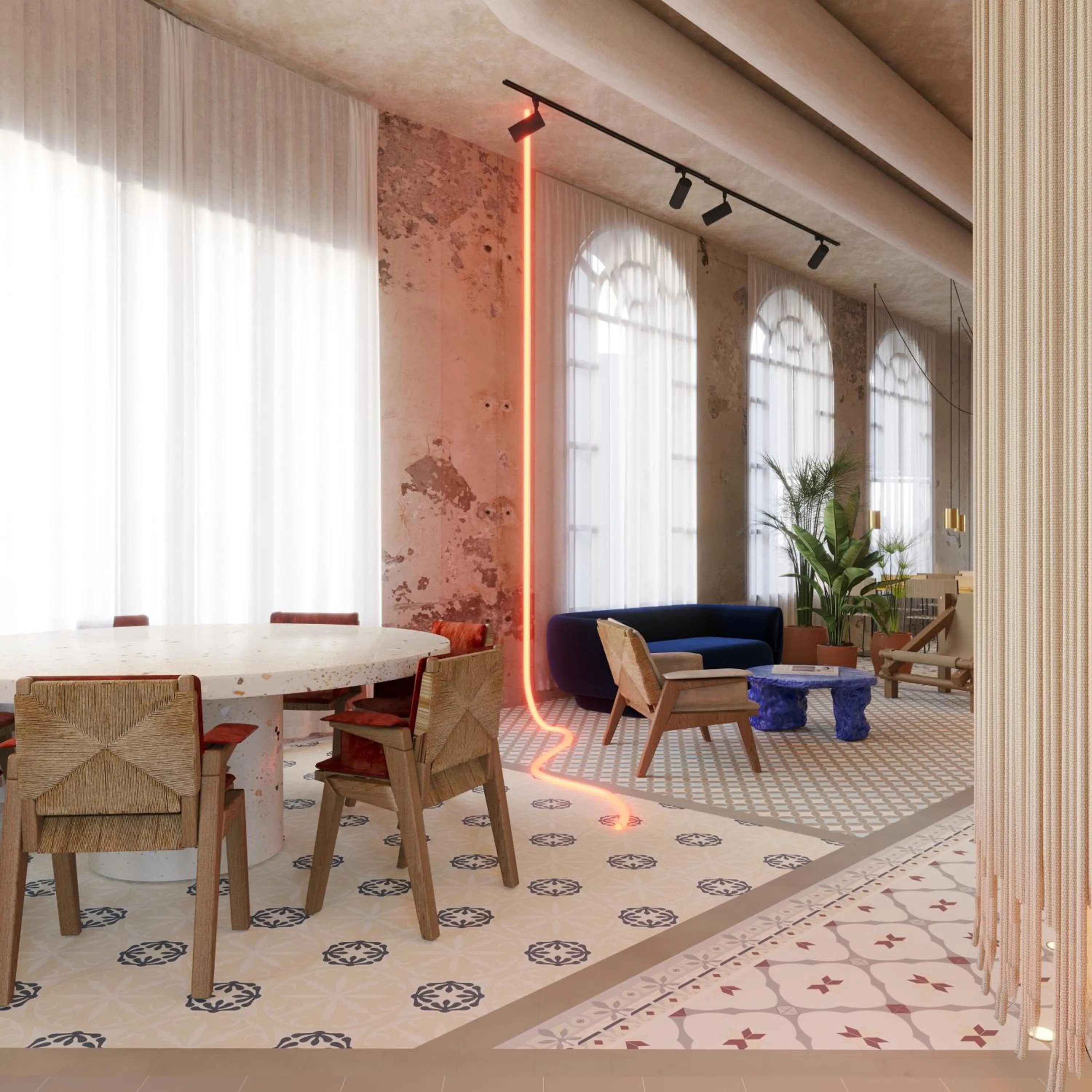 Lobby or reception in Terreno Barrio Hotel